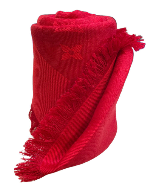 [Pre-owned] LOUIS VUITTON Silk blend stole