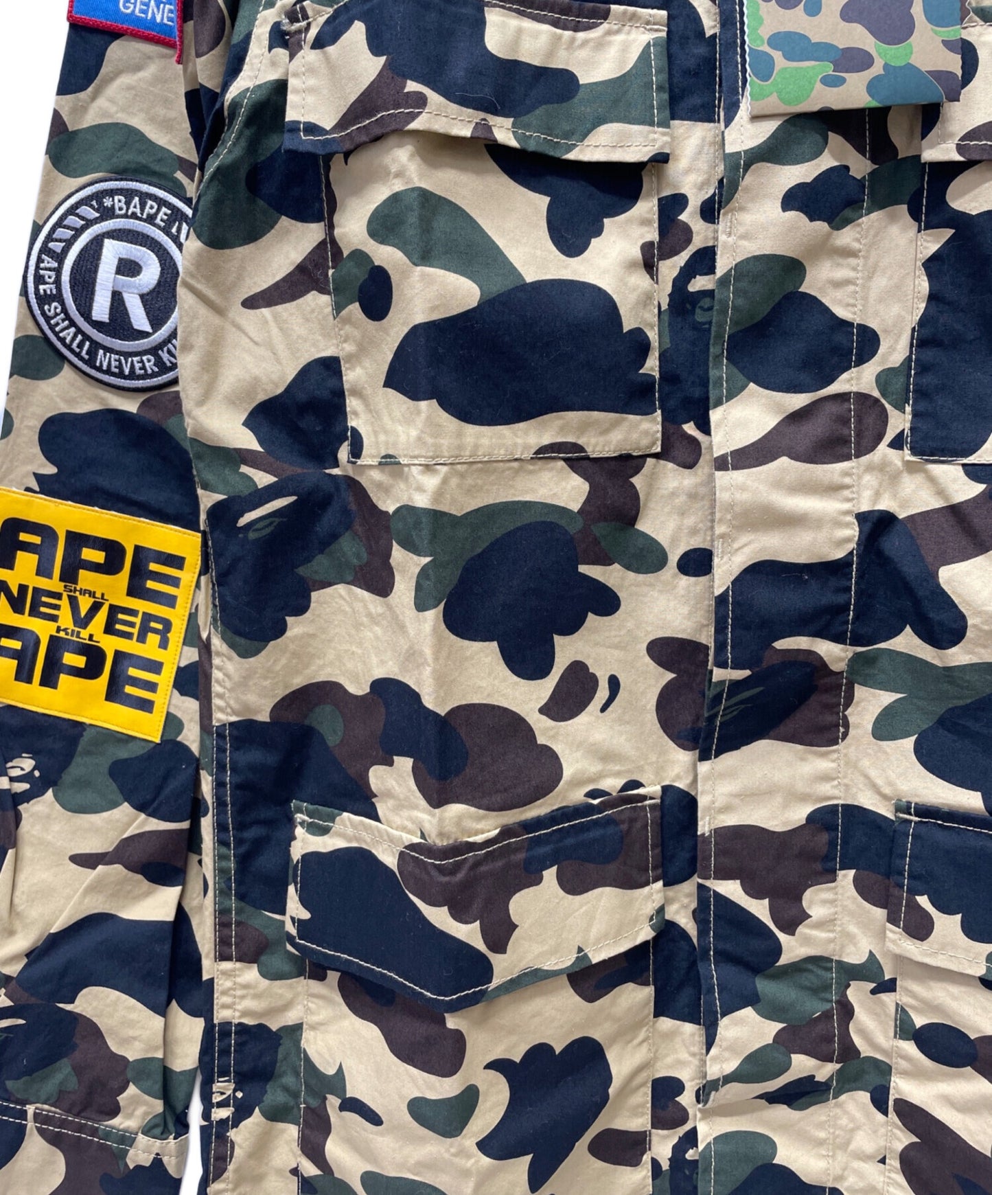 [Pre-owned] A BATHING APE 1st CamoMilitary Shirt 001SHE301014X