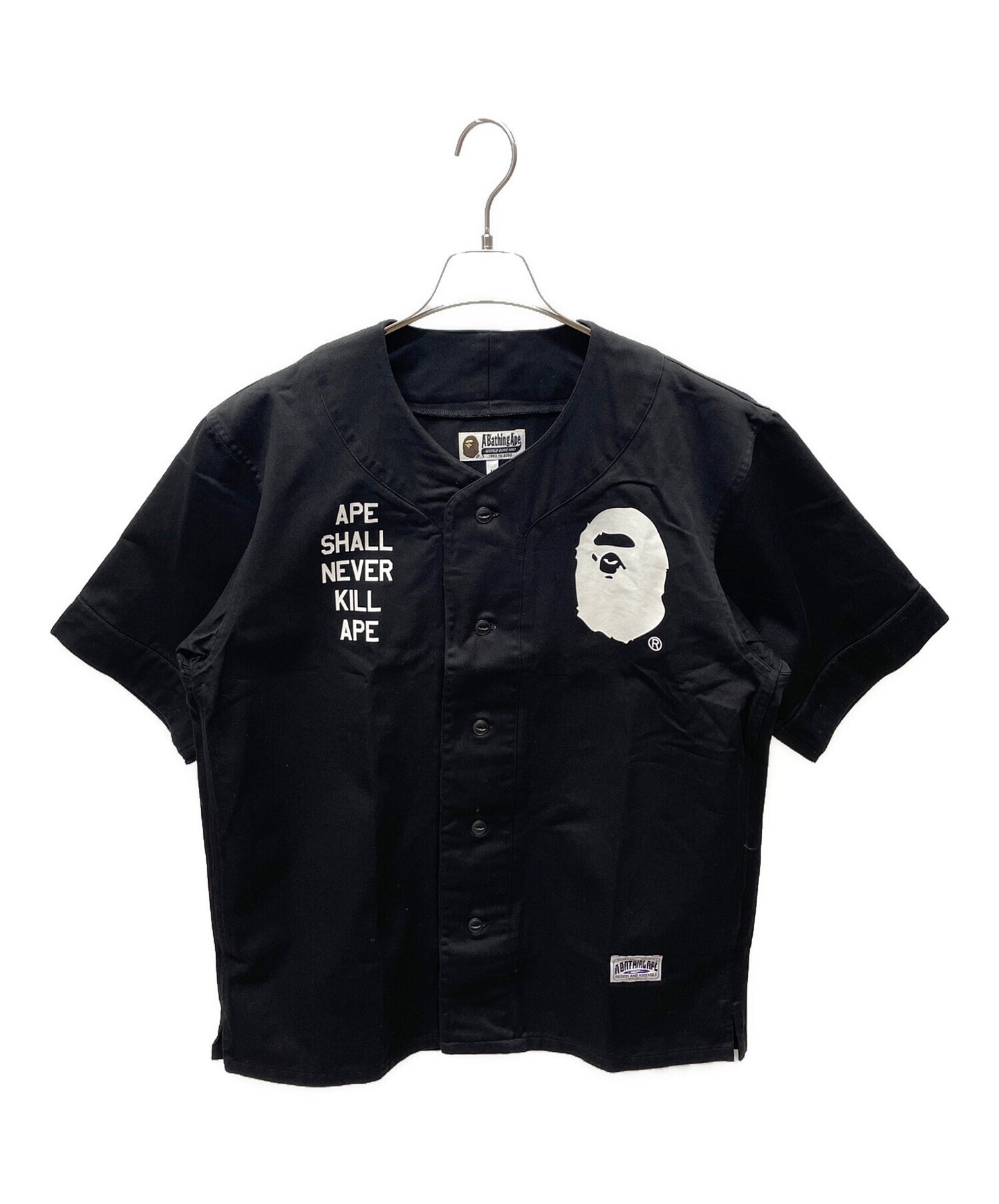 [Pre-owned] A BATHING APE baseball shirt 001SHB201044X