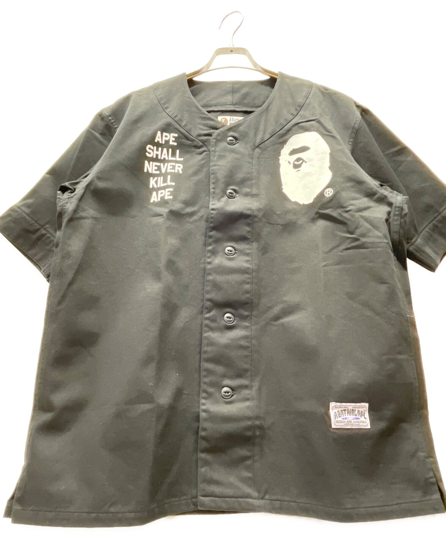 [Pre-owned] A BATHING APE baseball shirt 001SHB201044X