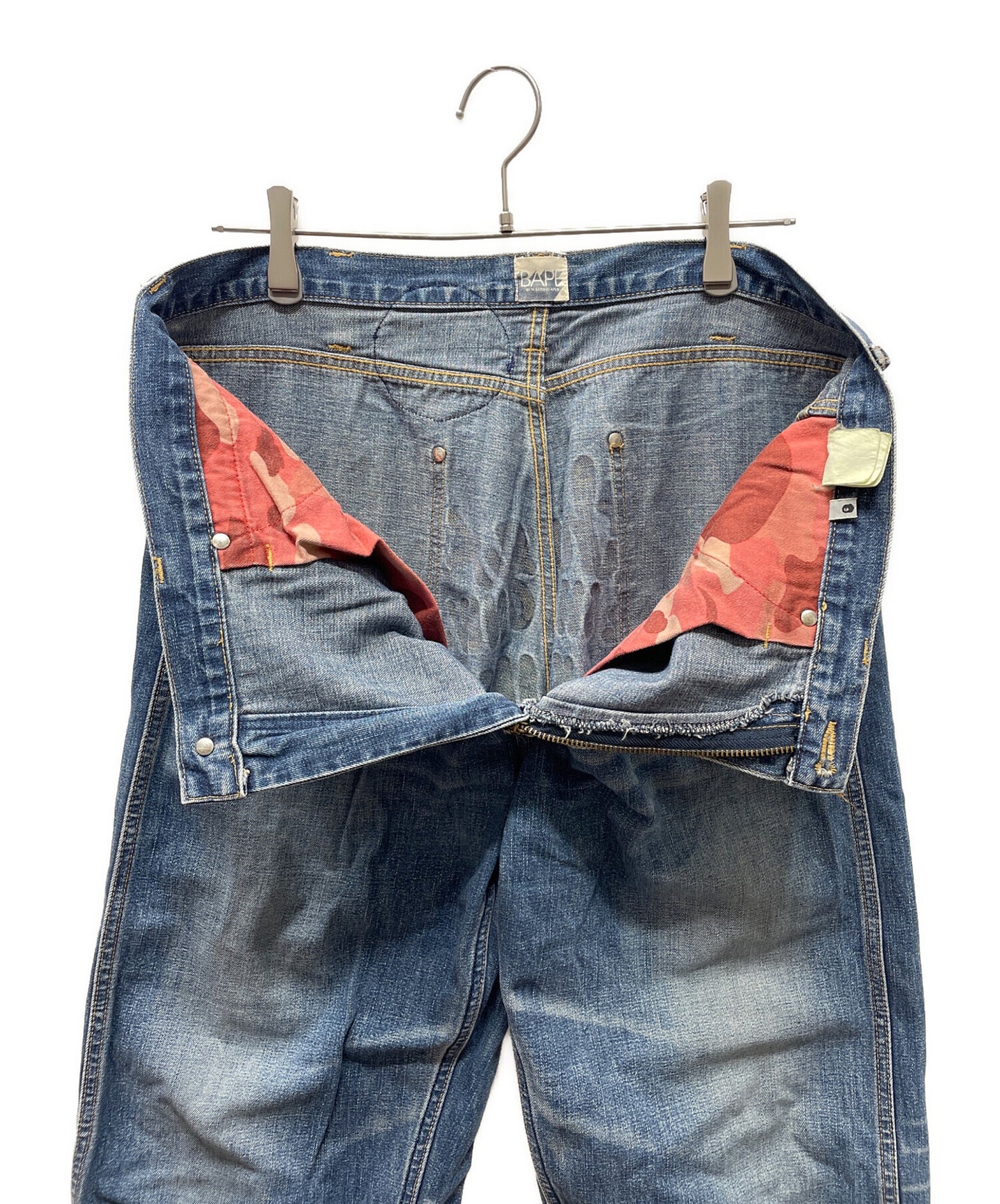 [Pre-owned] A BATHING APE Denim Pants BAPE HEAD
