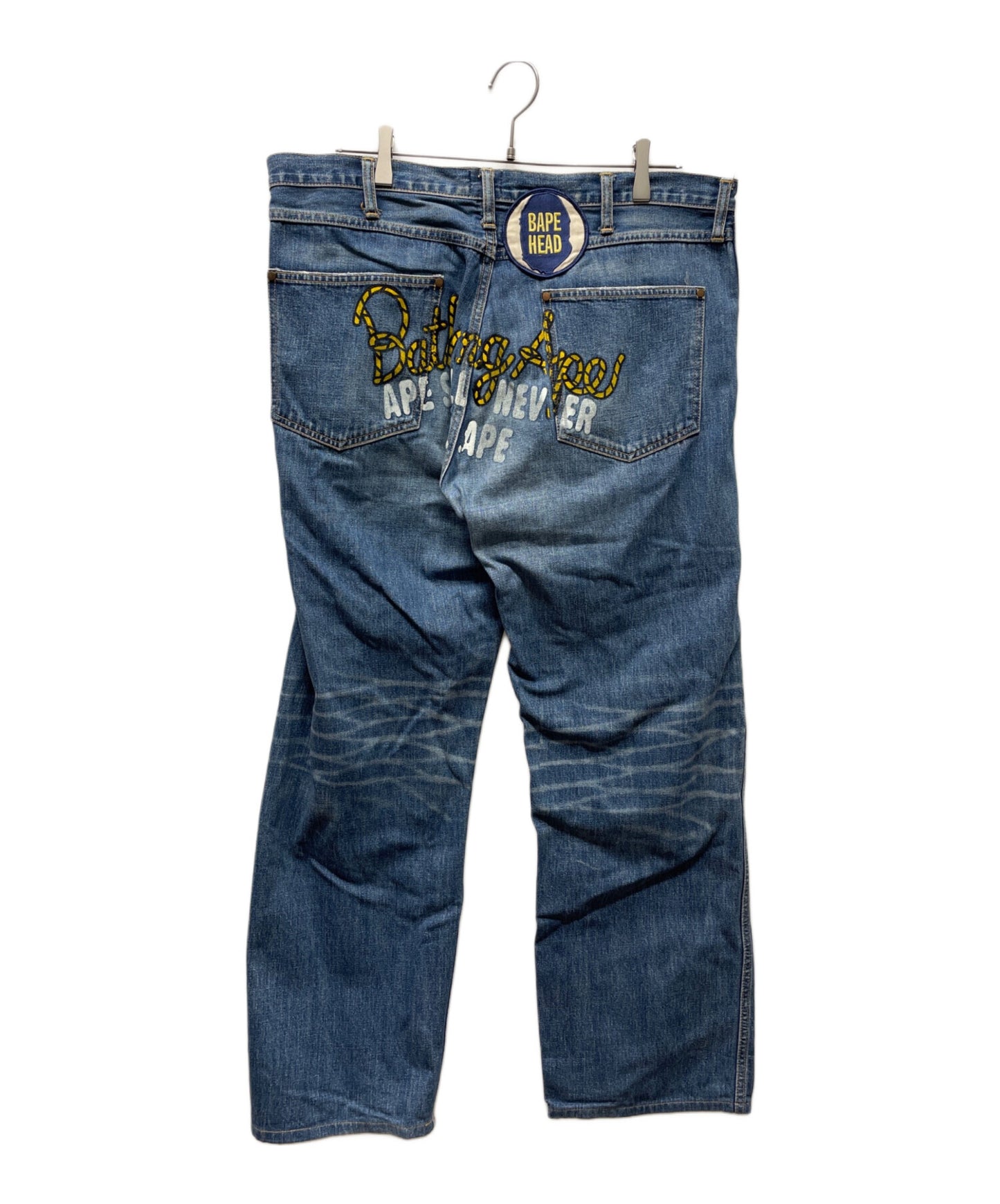 [Pre-owned] A BATHING APE Denim Pants BAPE HEAD