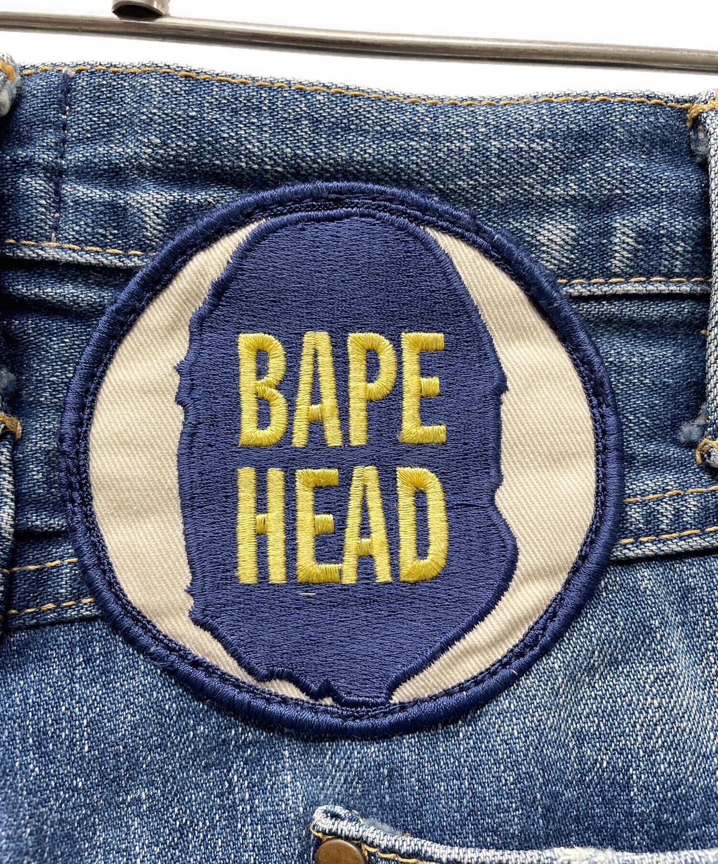 [Pre-owned] A BATHING APE Denim Pants BAPE HEAD