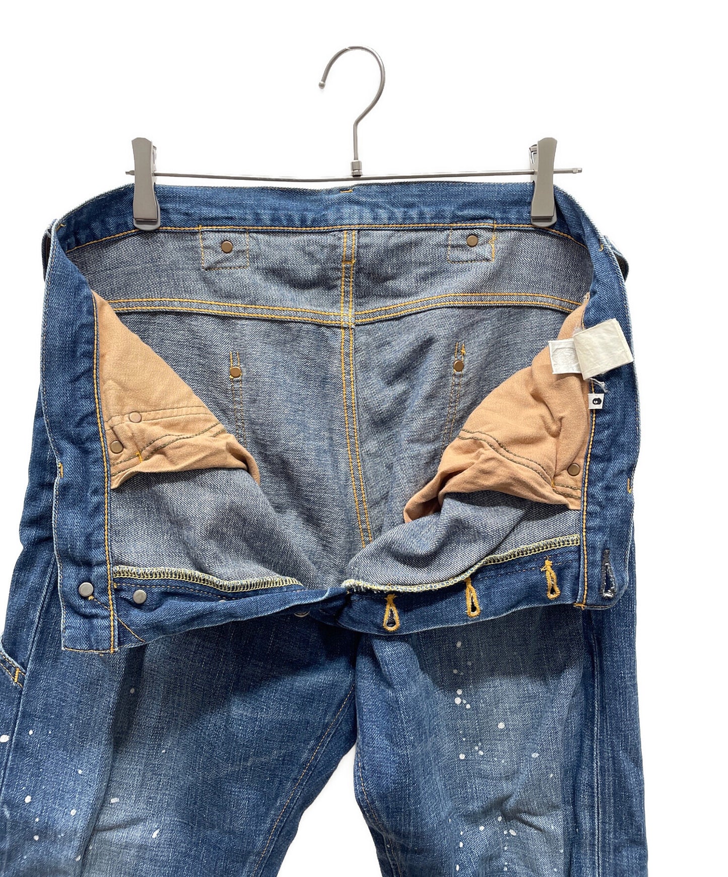 [Pre-owned] A BATHING APE Painted Denim Pants APE HEAD 1930-150-025