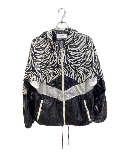 [Pre-owned] CELINE Zebra Pattern Nylon Jacket 2W537260Q