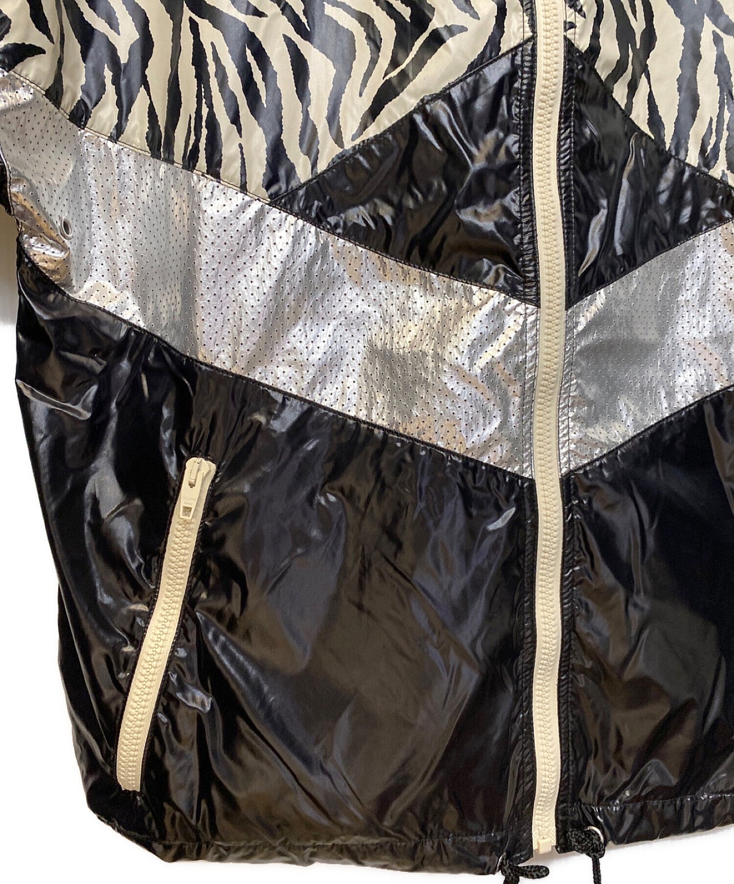 [Pre-owned] CELINE Zebra Pattern Nylon Jacket 2W537260Q