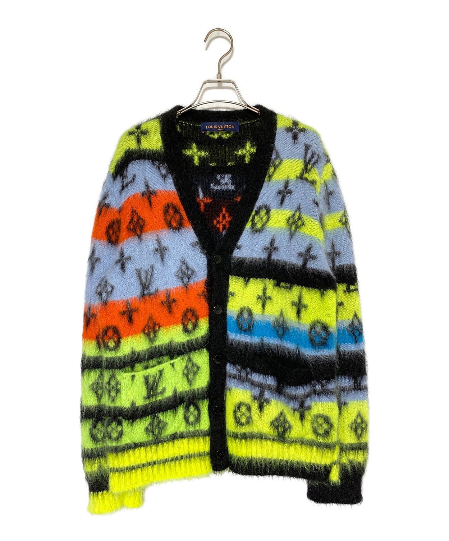 [Pre-owned] LOUIS VUITTON Monogram mohair cardigan HNN05WNE5