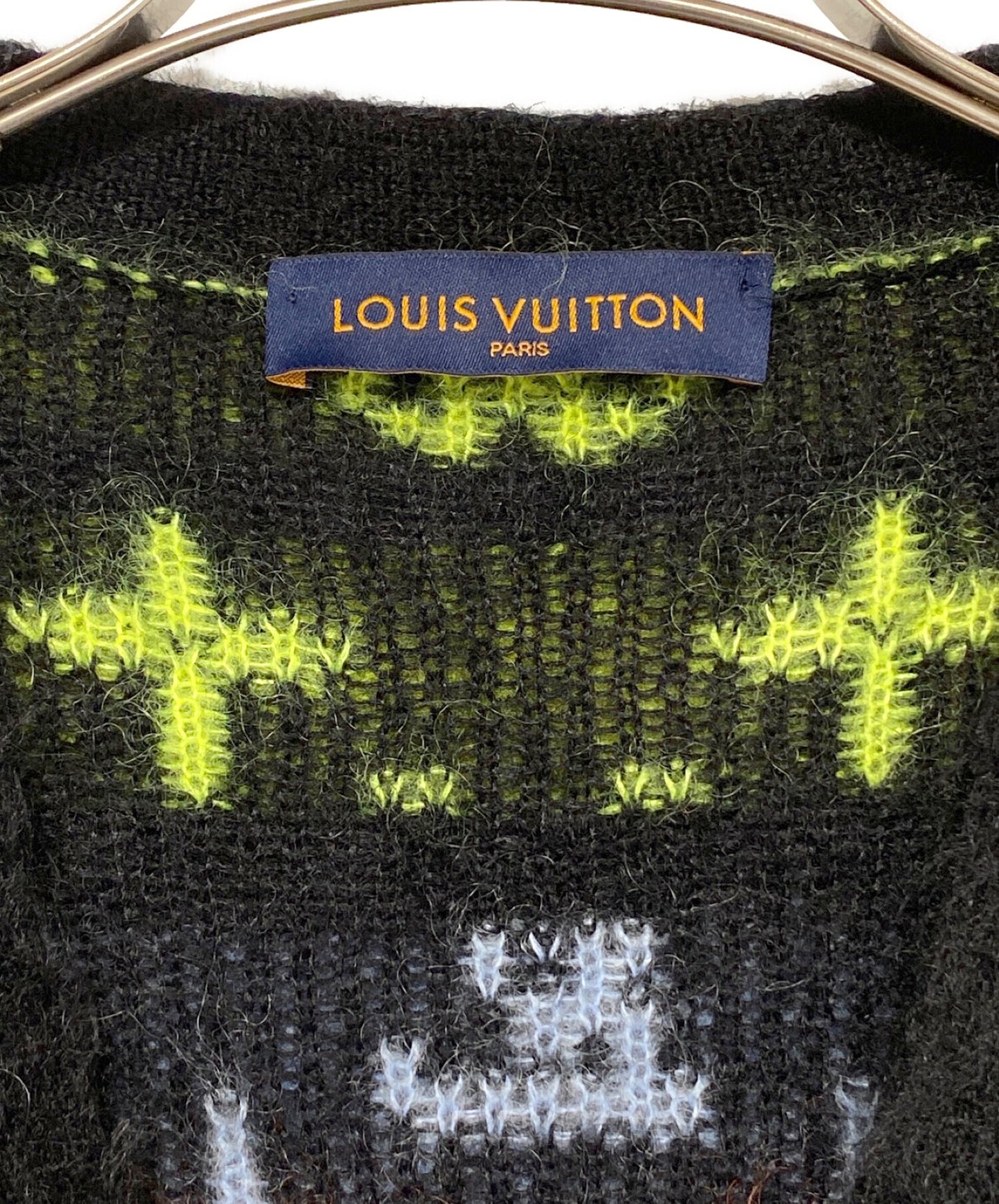 [Pre-owned] LOUIS VUITTON Monogram mohair cardigan HNN05WNE5