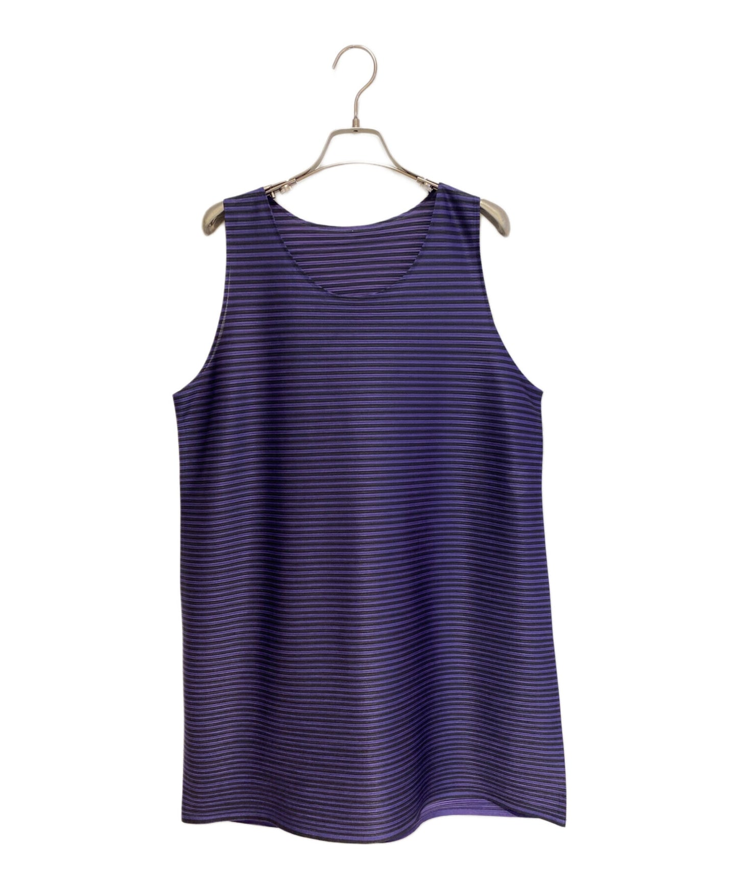 [Pre-owned] PLEATS PLEASE Border Pleats Dress with All-Over Pattern 7569048