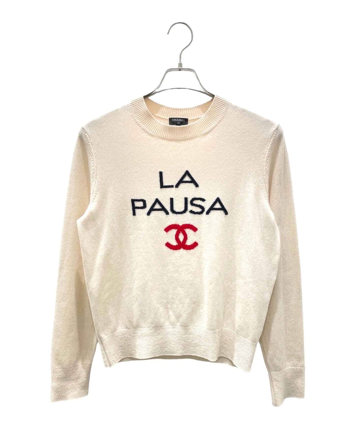 [Pre-owned] CHANEL P60 La Pausa Cashmere Knit Pullover P60439K46038
