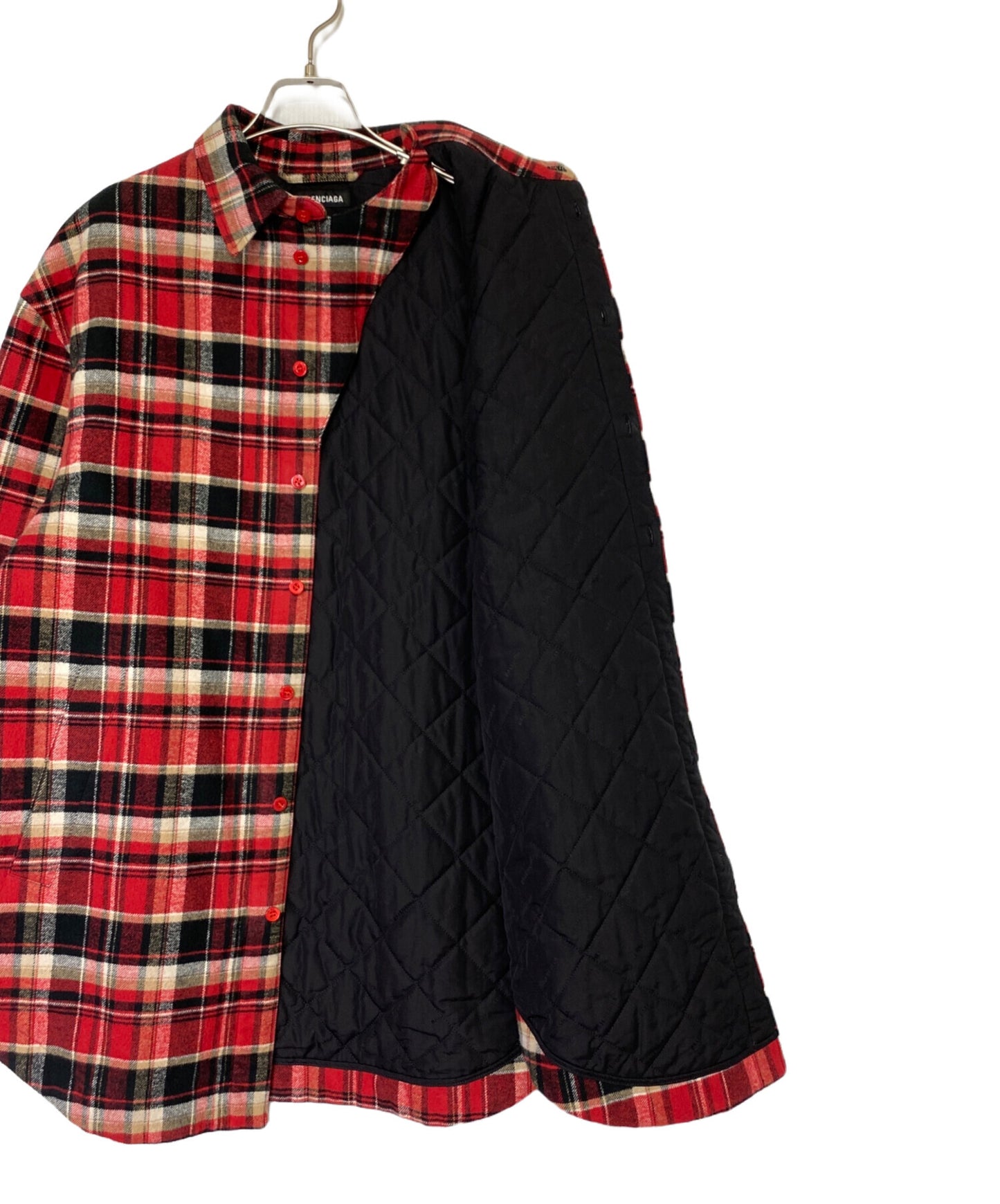 [Pre-owned] BALENCIAGA Oversized Check Quilted Blouson 584014 TFP04