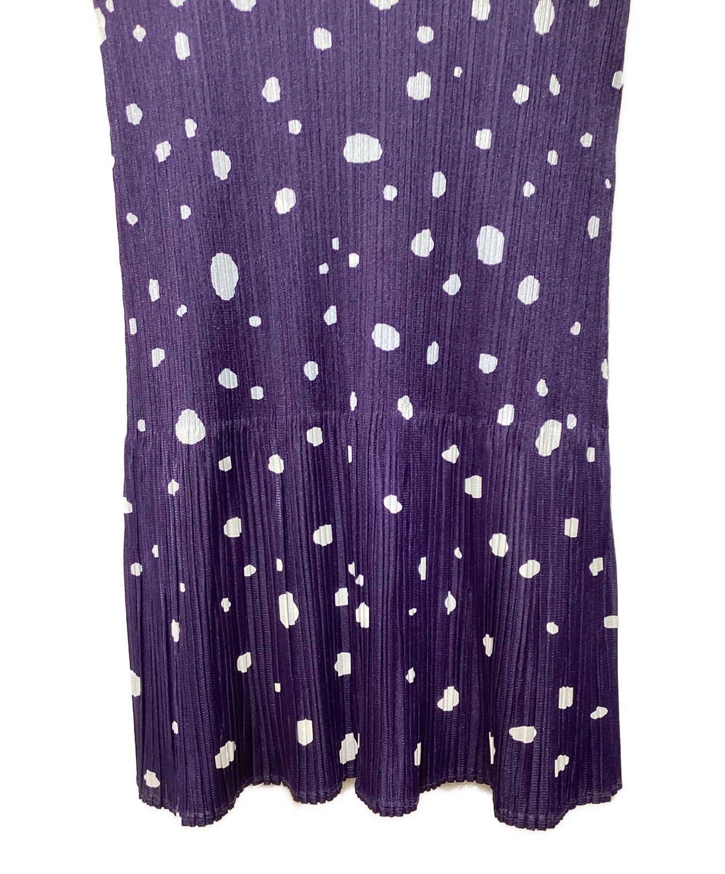 [Pre-owned] PLEATS PLEASE Pleated Dot Pattern Sleeveless Tunic PP93-JK736