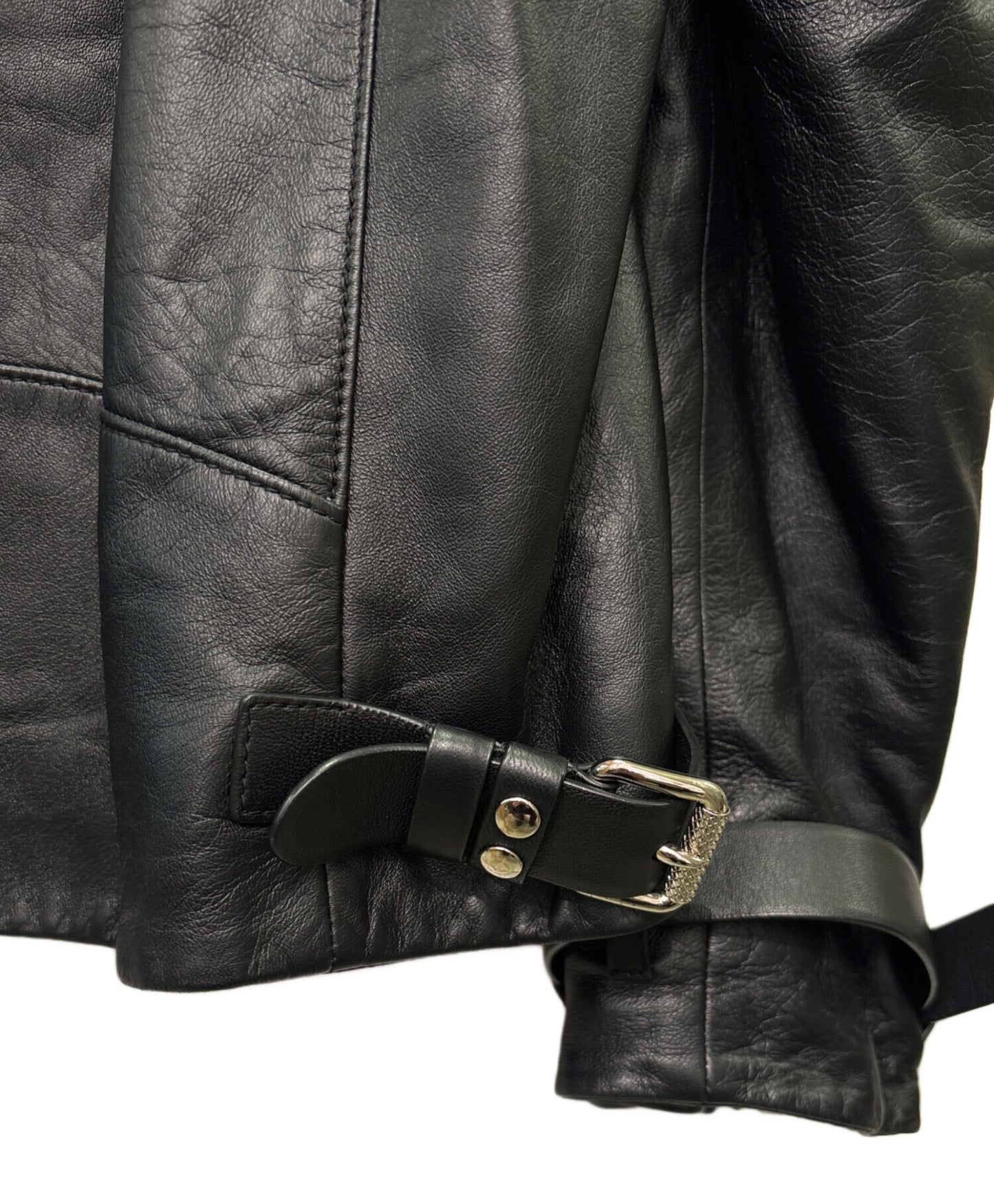 [Pre-owned] PRADA PRADA Front Logo Lamb Leather Riders Jacket / Leather Jacket / Double Riders UPW 196 FLY