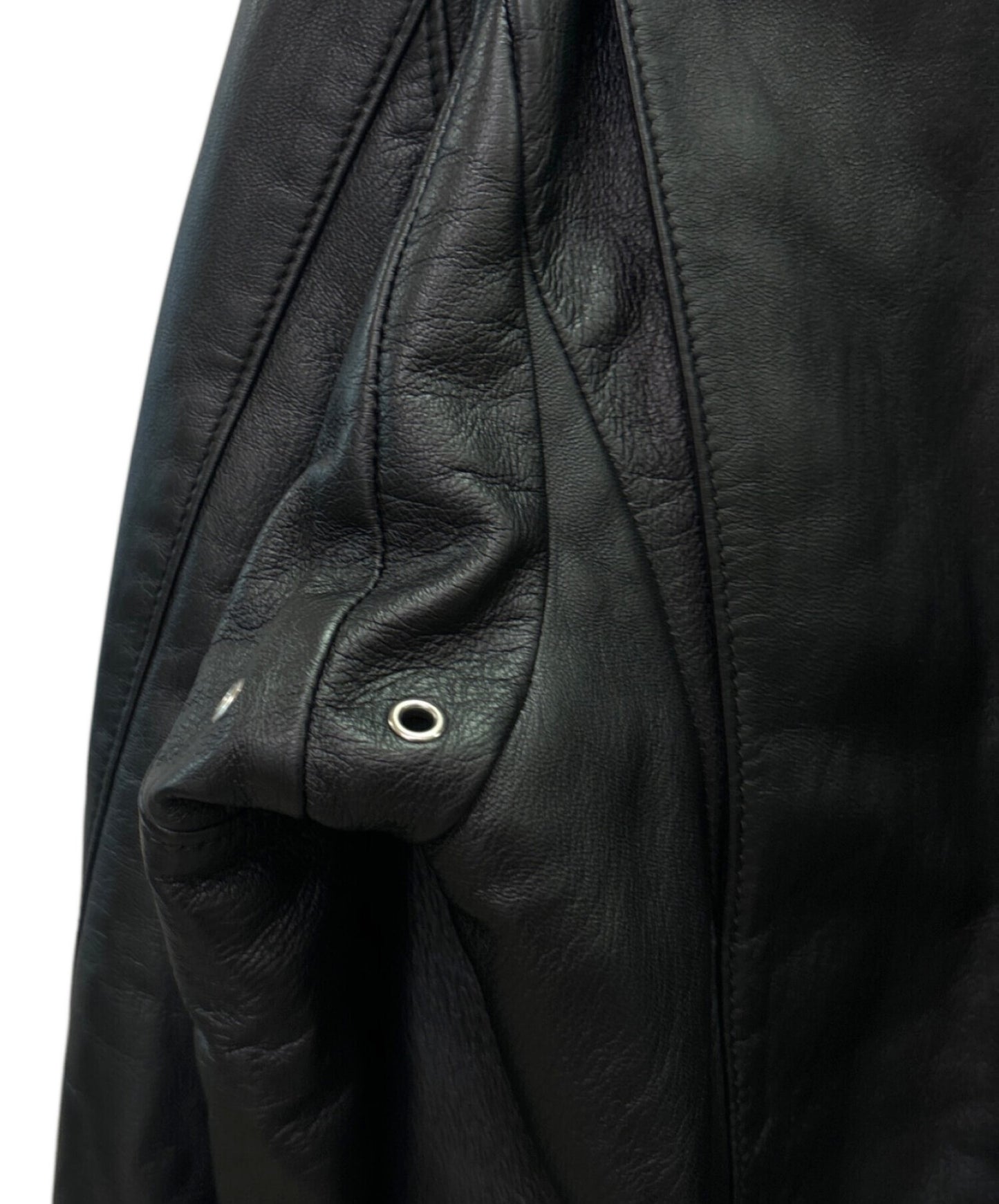 [Pre-owned] PRADA PRADA Front Logo Lamb Leather Riders Jacket / Leather Jacket / Double Riders UPW 196 FLY