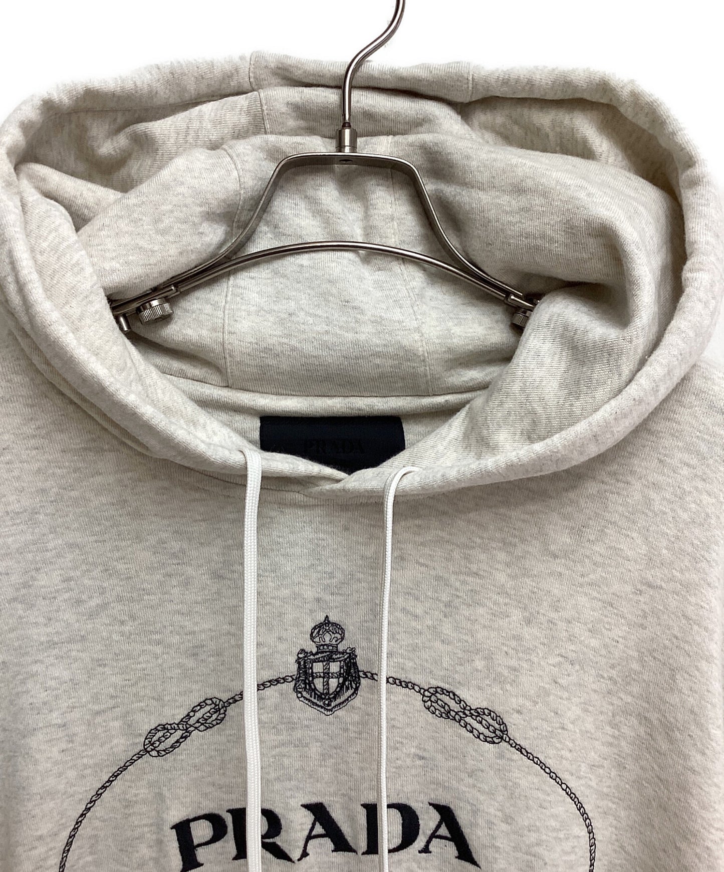 [Pre-owned] PRADA Embroidery Logo Hoodie UJL24B S232 13IQ