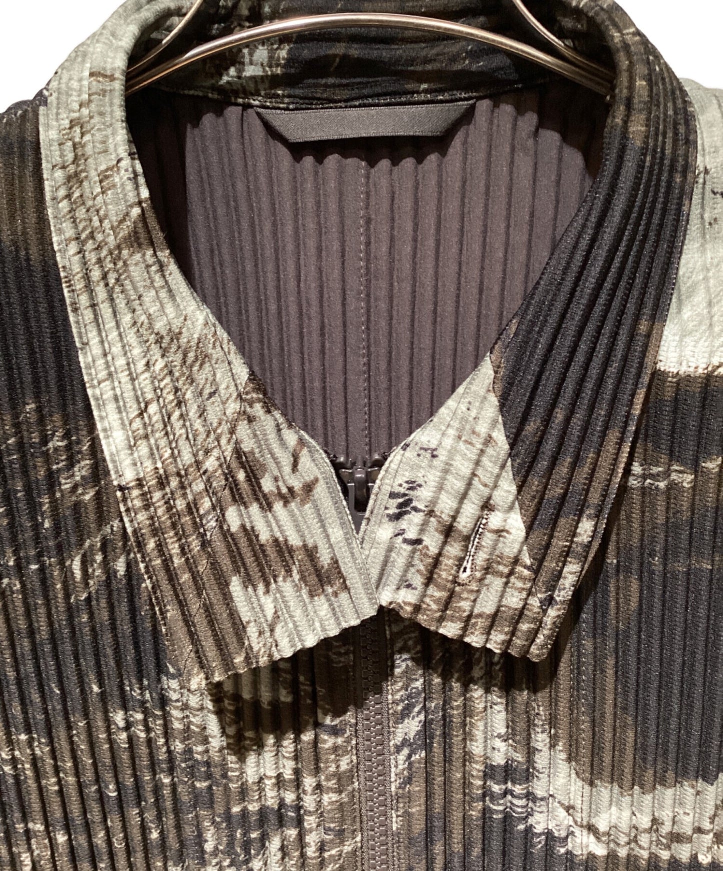 [Pre-owned] HOMME PLISSE ISSEY MIYAKE Tie-dye pattern pleats jacket HP83JC143