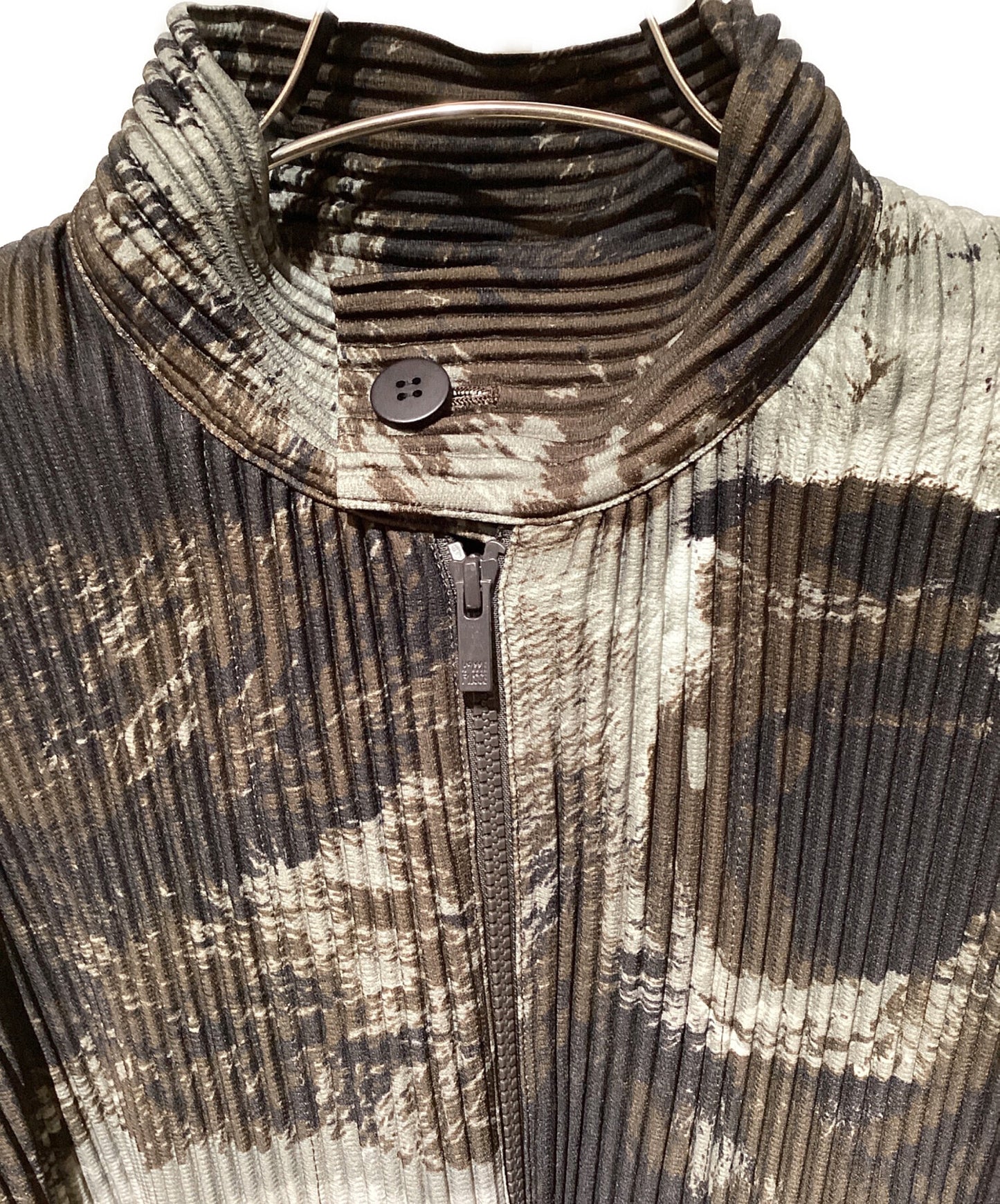 [Pre-owned] HOMME PLISSE ISSEY MIYAKE Tie-dye pattern pleats jacket HP83JC143