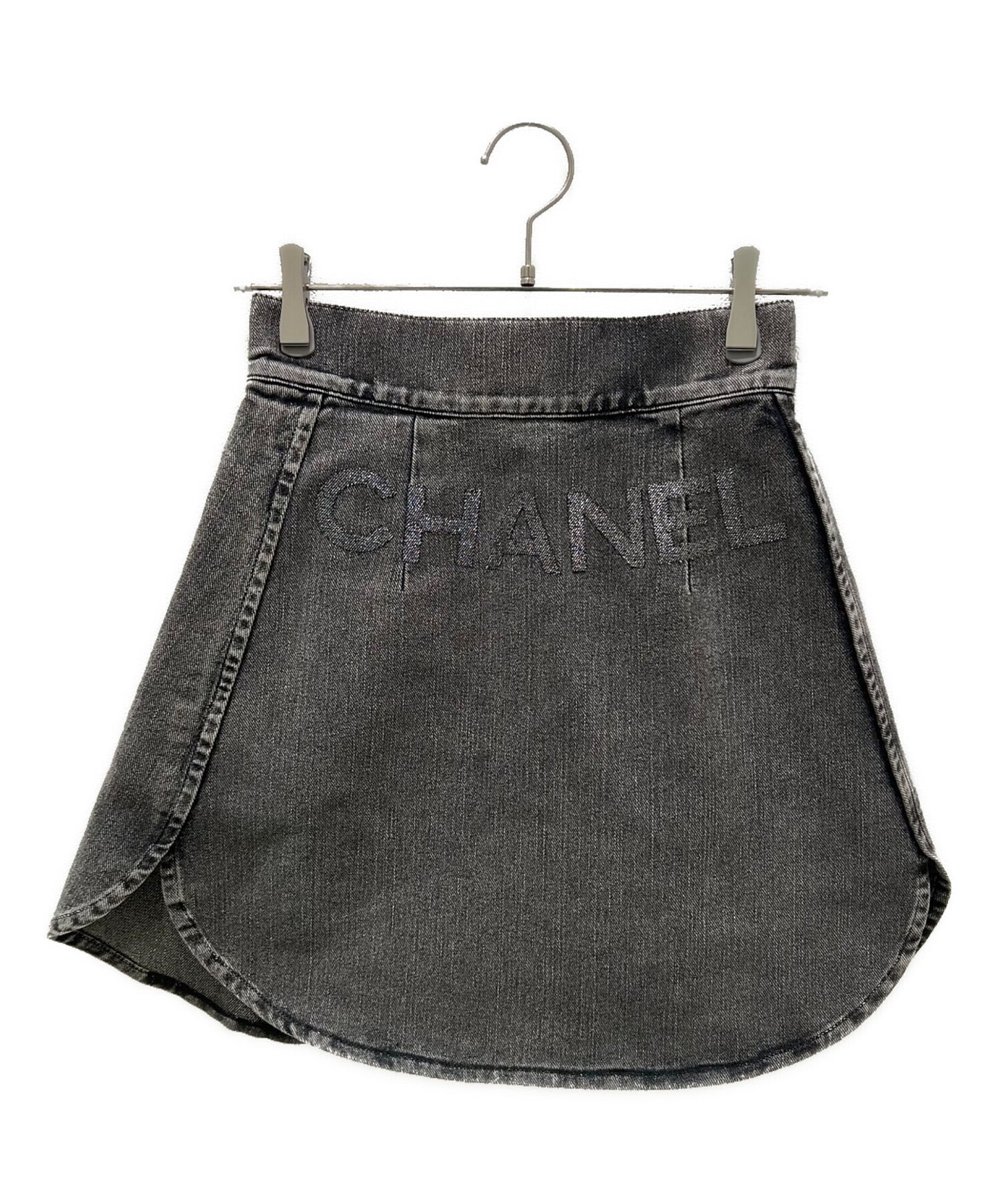 [Pre-owned] CHANEL NO.5 Denim Skirt/Mini Skirt P74035V65658: circa 2023