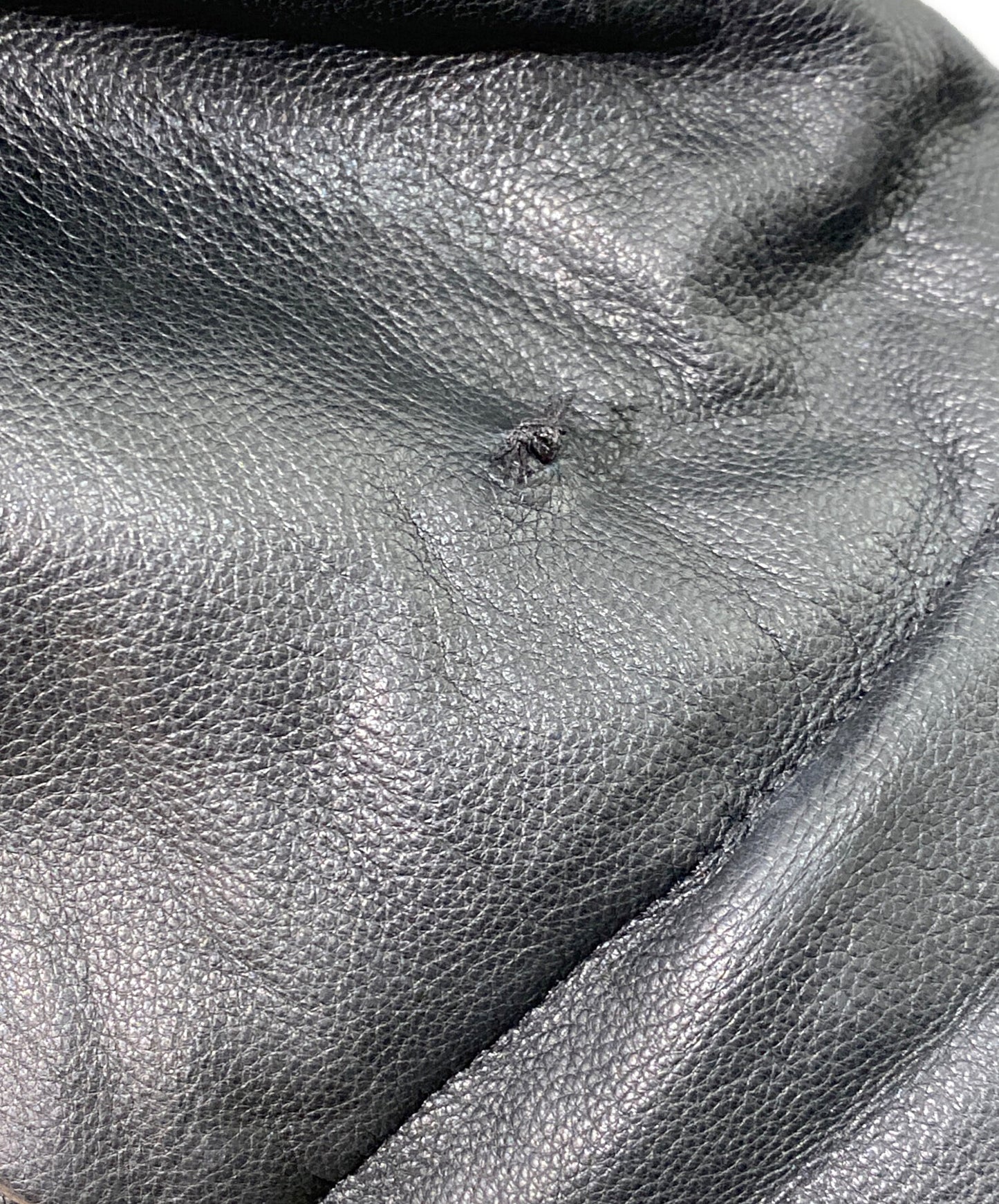 [Pre-owned] ISSEY MIYAKE Leather shawl jacket JQ63039