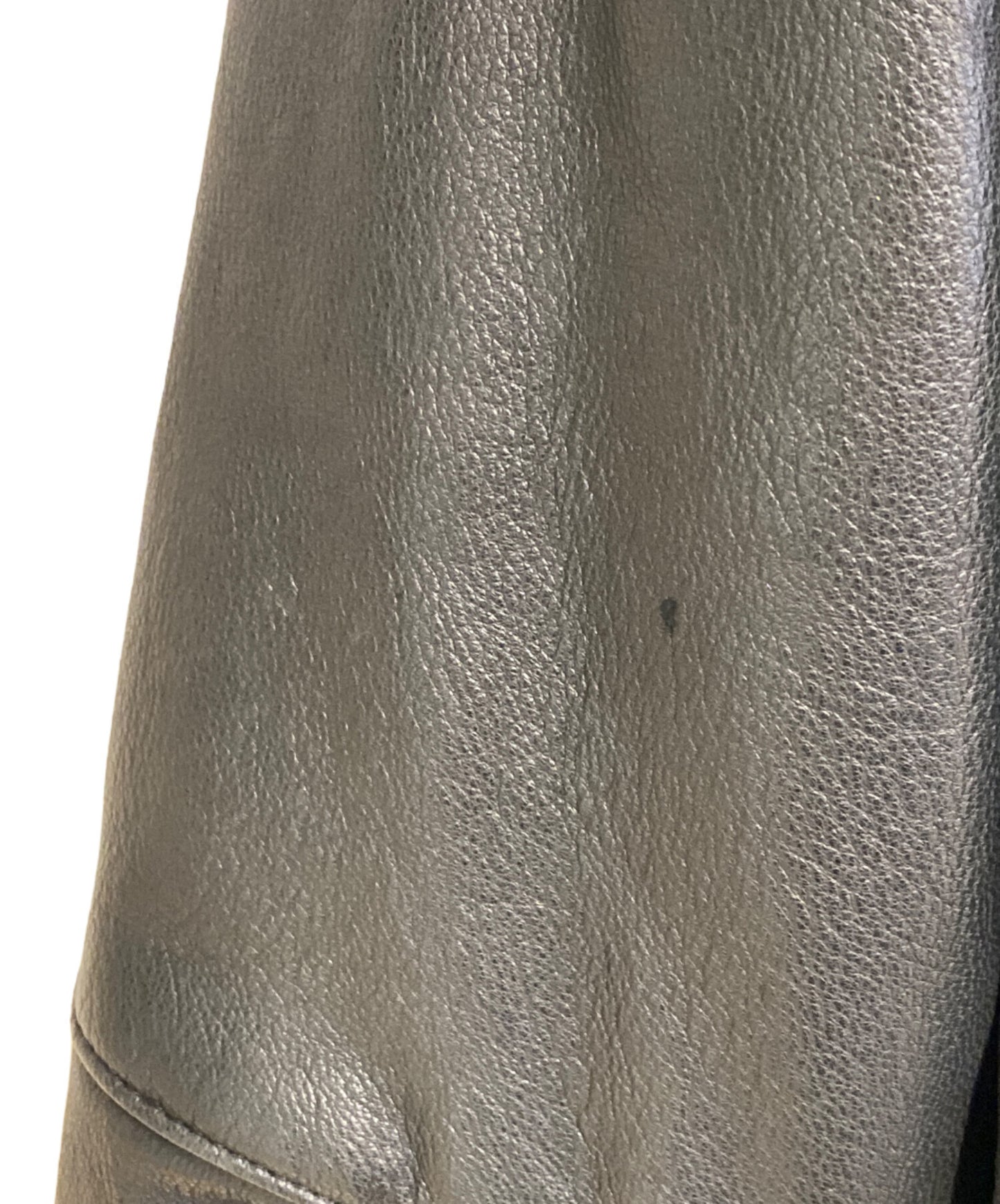 [Pre-owned] ISSEY MIYAKE Leather shawl jacket JQ63039