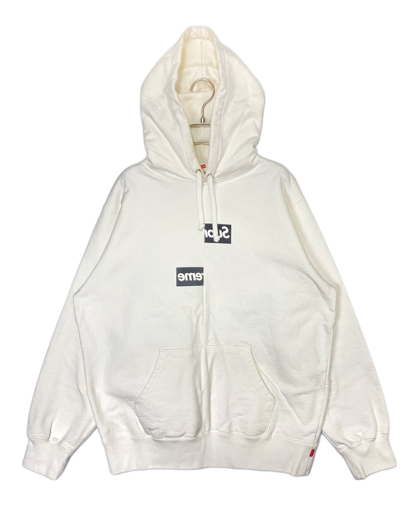 [Pre-owned] SUPREME Split Box Logo Hooded Sweatshirt