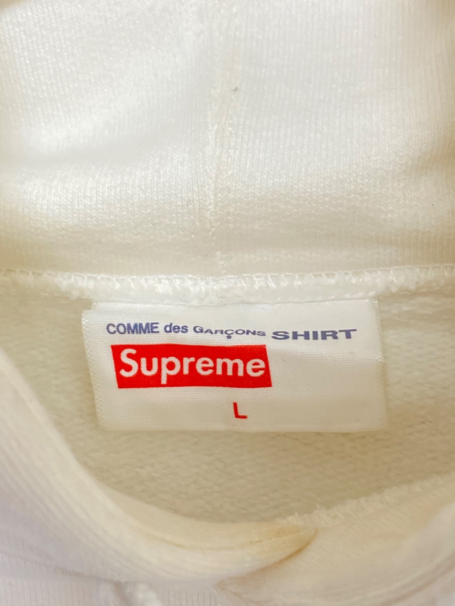 [Pre-owned] SUPREME Split Box Logo Hooded Sweatshirt