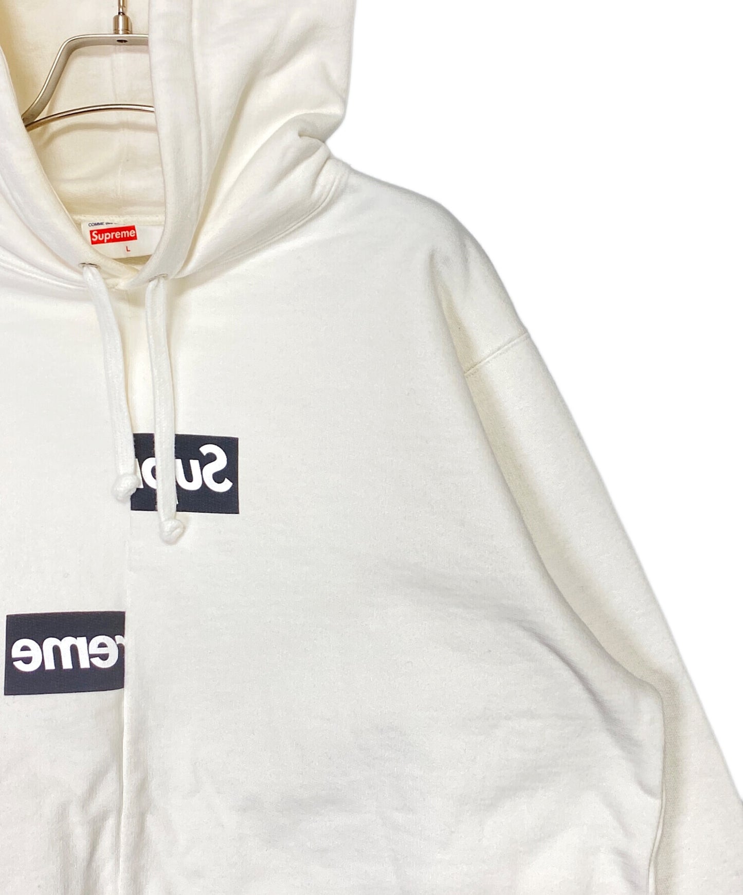 [Pre-owned] SUPREME Split Box Logo Hooded Sweatshirt