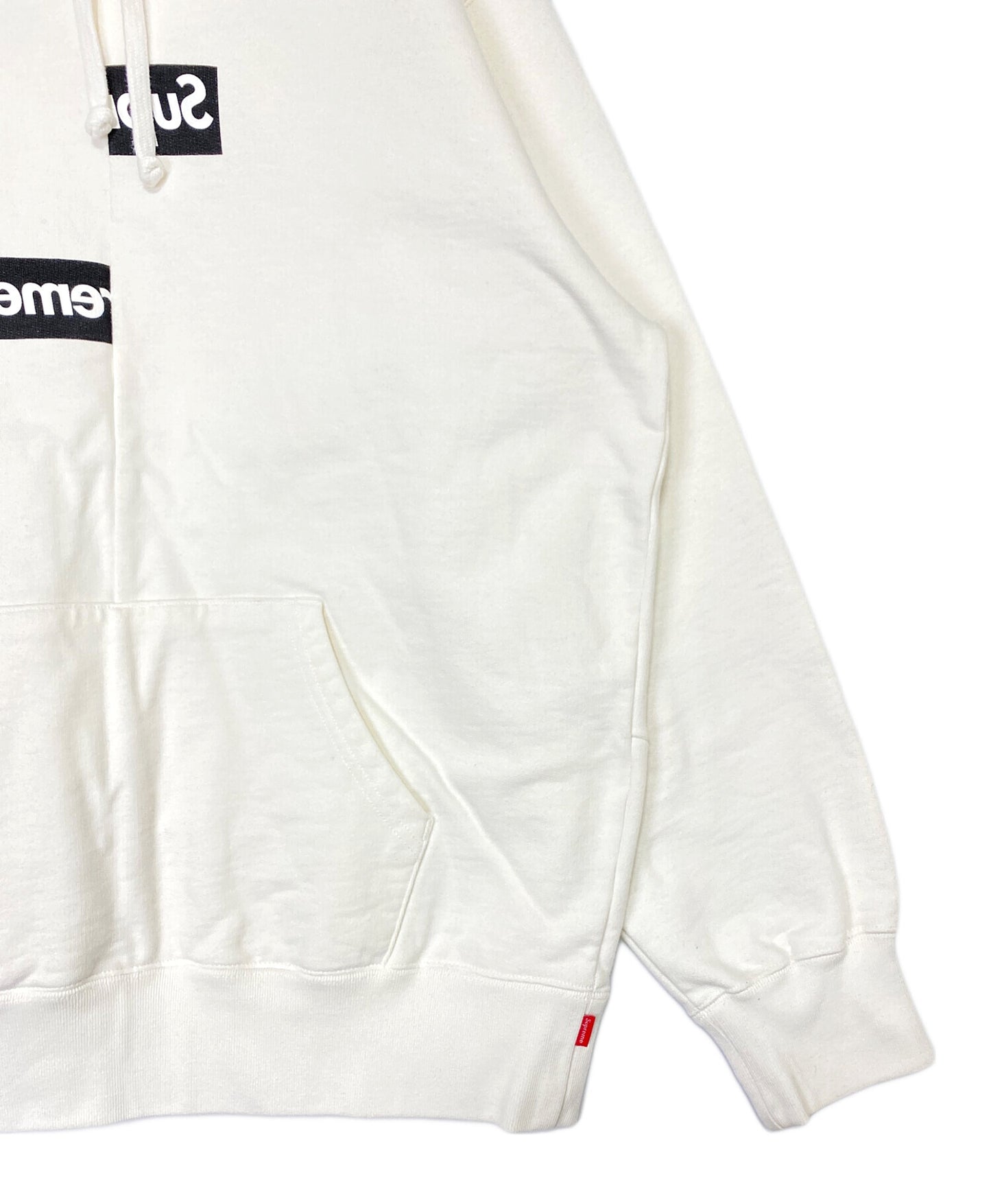 [Pre-owned] SUPREME Split Box Logo Hooded Sweatshirt