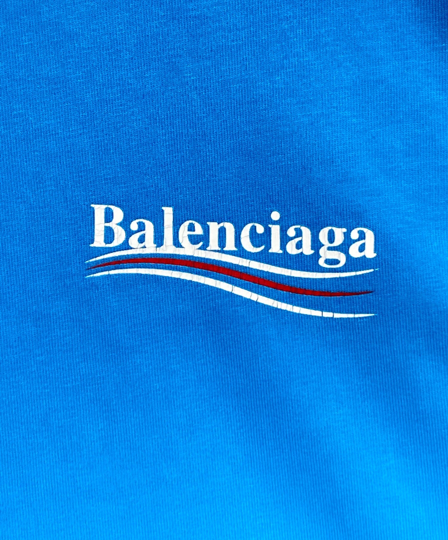 [Pre-owned] BALENCIAGA Political Campaign Logo T-Shirt 641675 TNVG5