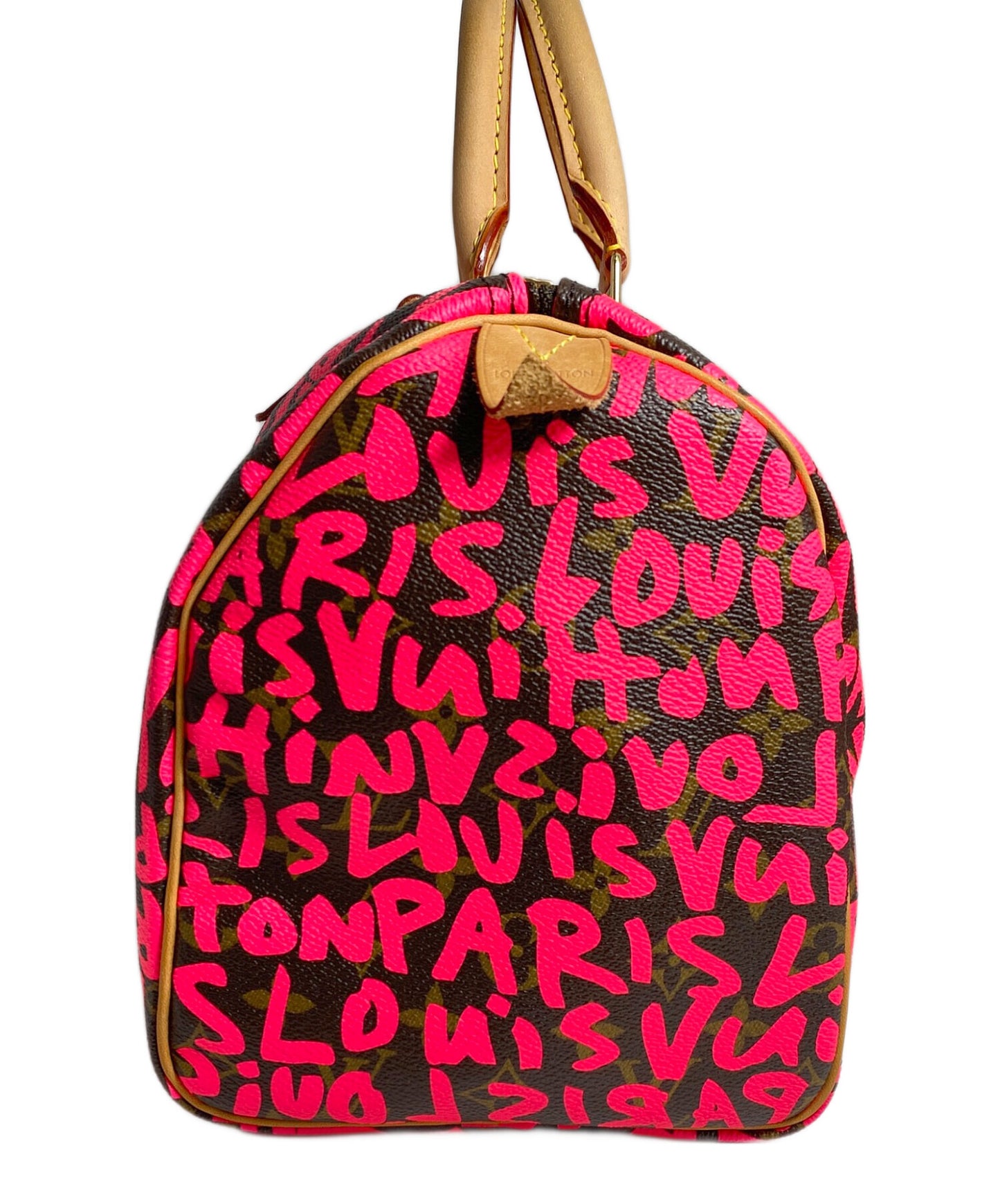 [Pre-owned] LOUIS VUITTON Louis Vuitton Monogram Graffiti Speedy 30 Fuchsia M93704