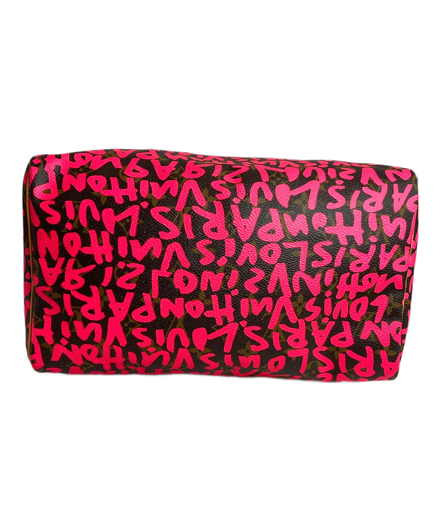 [Pre-owned] LOUIS VUITTON Louis Vuitton Monogram Graffiti Speedy 30 Fuchsia M93704
