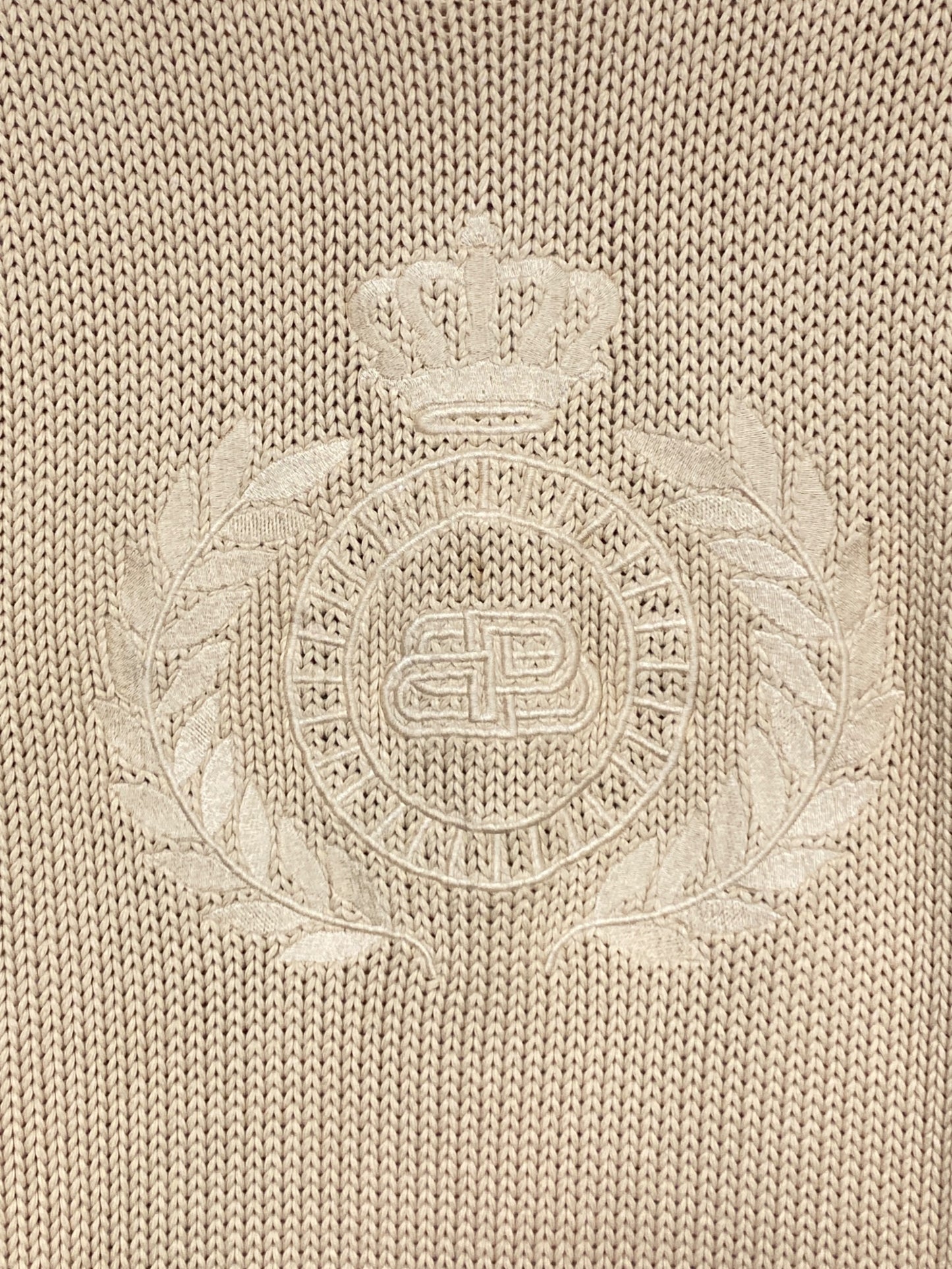 [Pre-owned] BALENCIAGA Embroidery oversized knit 664369 T3211