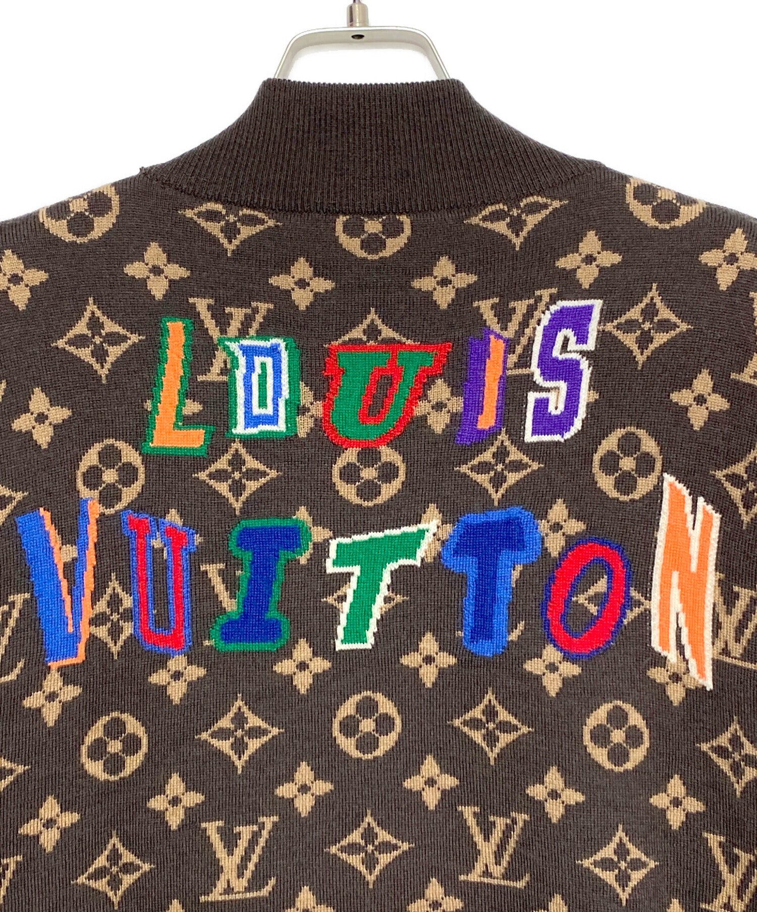 jimmy【新品】LOUIS VUITTON 100％カシミア シングルブ Pre-owned] LOUIS VUITTON Monogram Knit Blouson RM212M ZLL