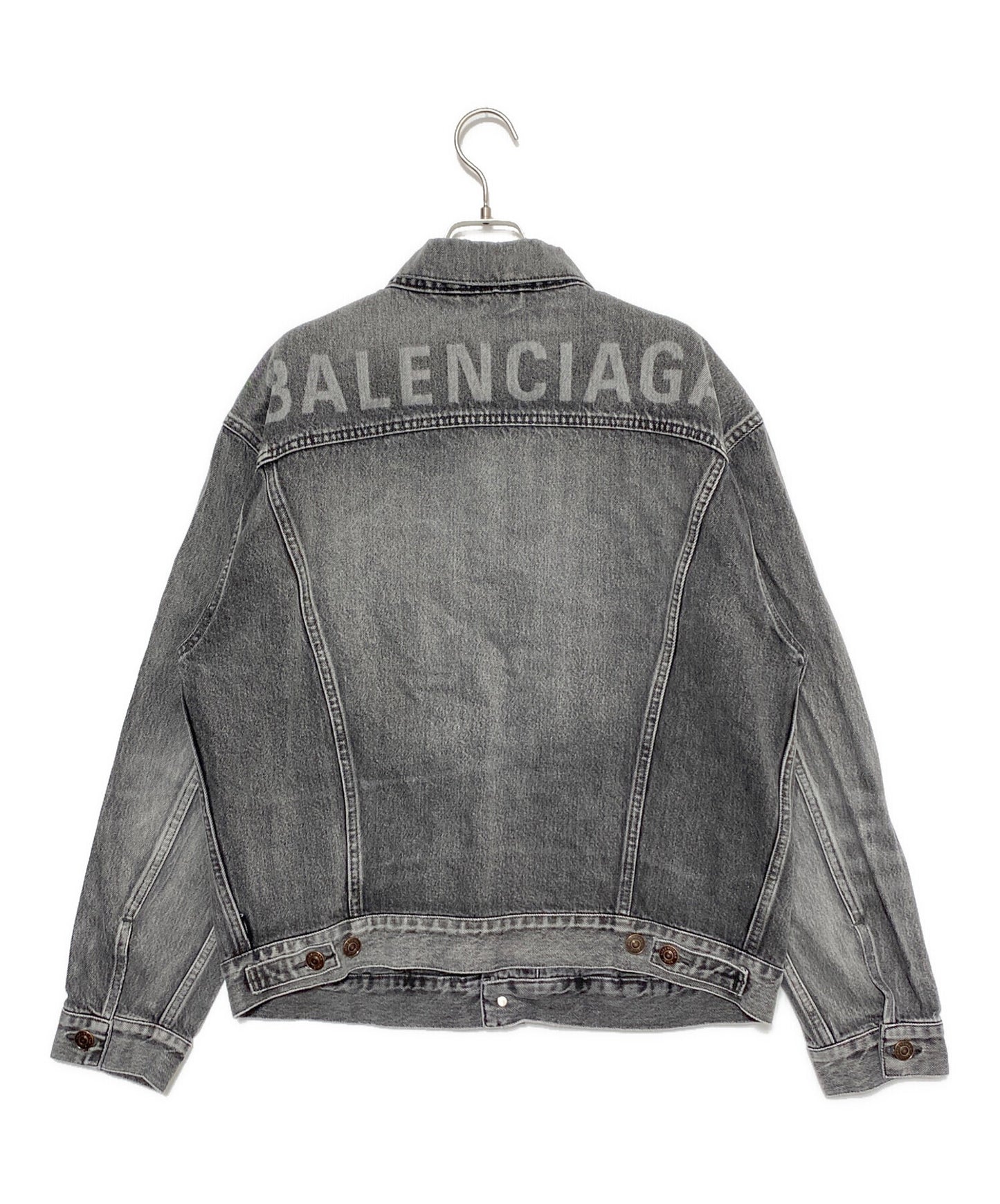 [Pre-owned] BALENCIAGA Back Logo Denim Jacket 557351 TBP47