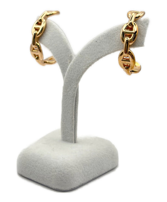[Pre-owned] HERMES Chaine d'ancre Enchainee Earring Chaine d'ancre enchainee earrings / Hermes Jewelry / Hoop Earrings