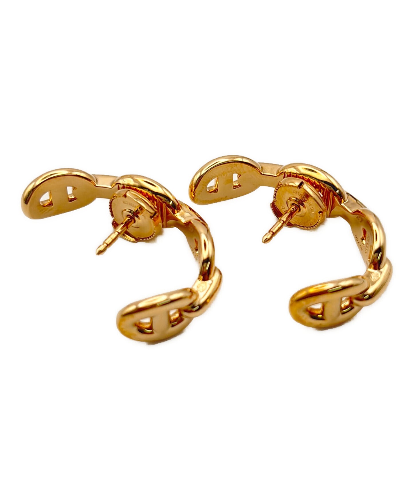 [Pre-owned] HERMES Chaine d'ancre Enchainee Earring Chaine d'ancre enchainee earrings / Hermes Jewelry / Hoop Earrings