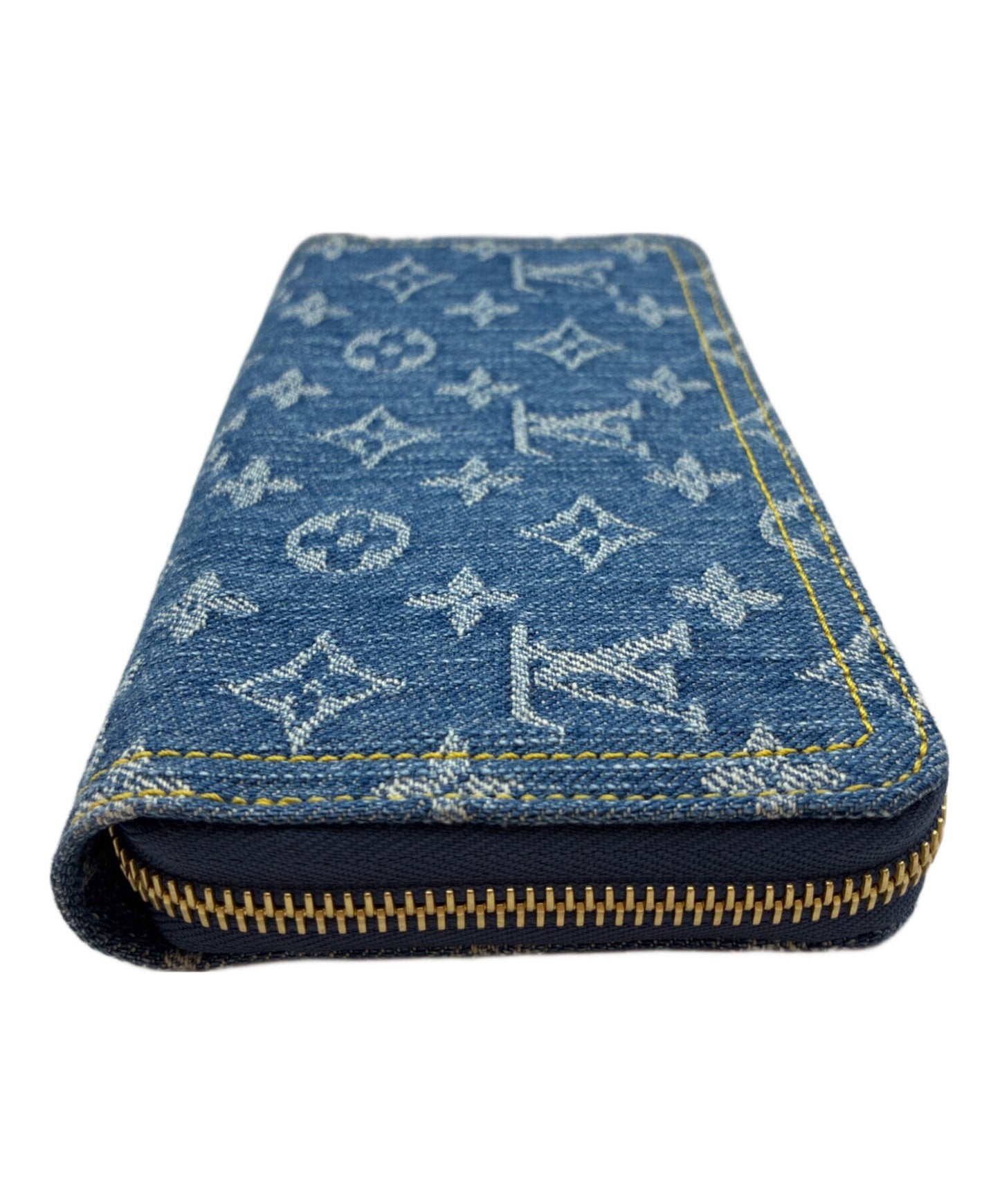 [Pre-owned] LOUIS VUITTON Monogram Denim Zippy Wallet, long wallet, zip wallet M82958