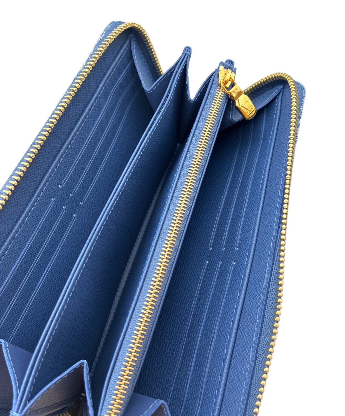 [Pre-owned] LOUIS VUITTON Monogram Denim Zippy Wallet, long wallet, zip wallet M82958