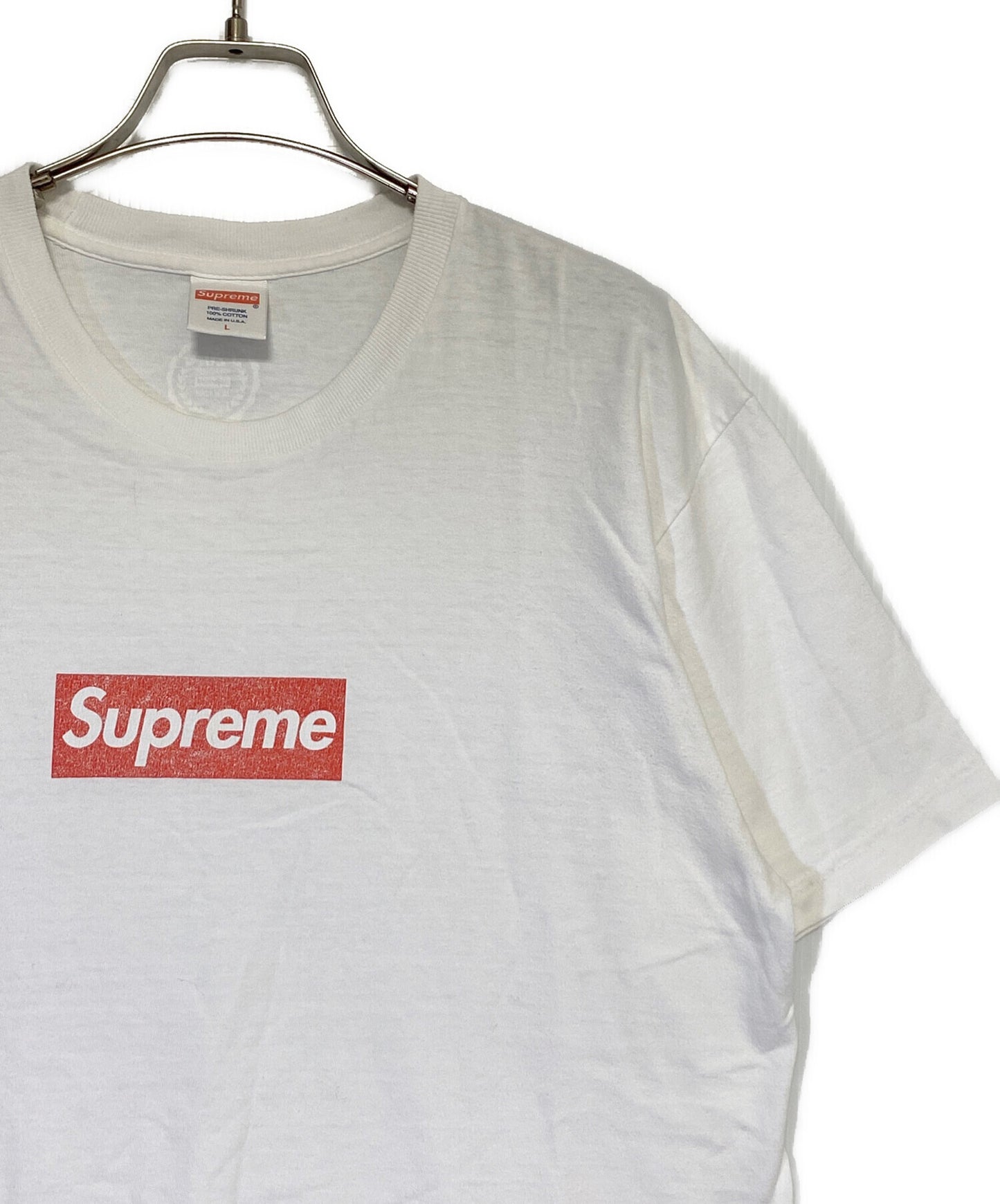 [Pre-owned] SUPREME 20th Anniversary BOX Logo Tee (20th Anniversary Box Logo Cut & Sew)