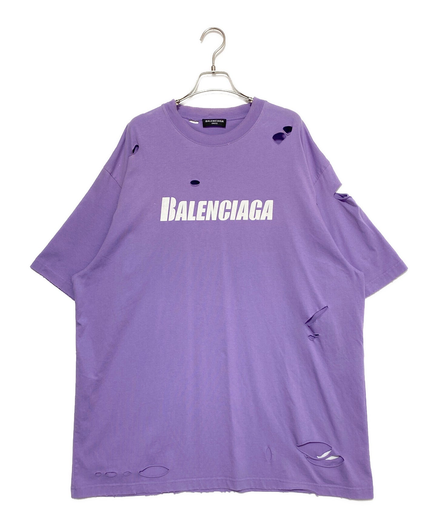 [Pre-owned] BALENCIAGA Destroyed T-shirt 651795 TKVB8