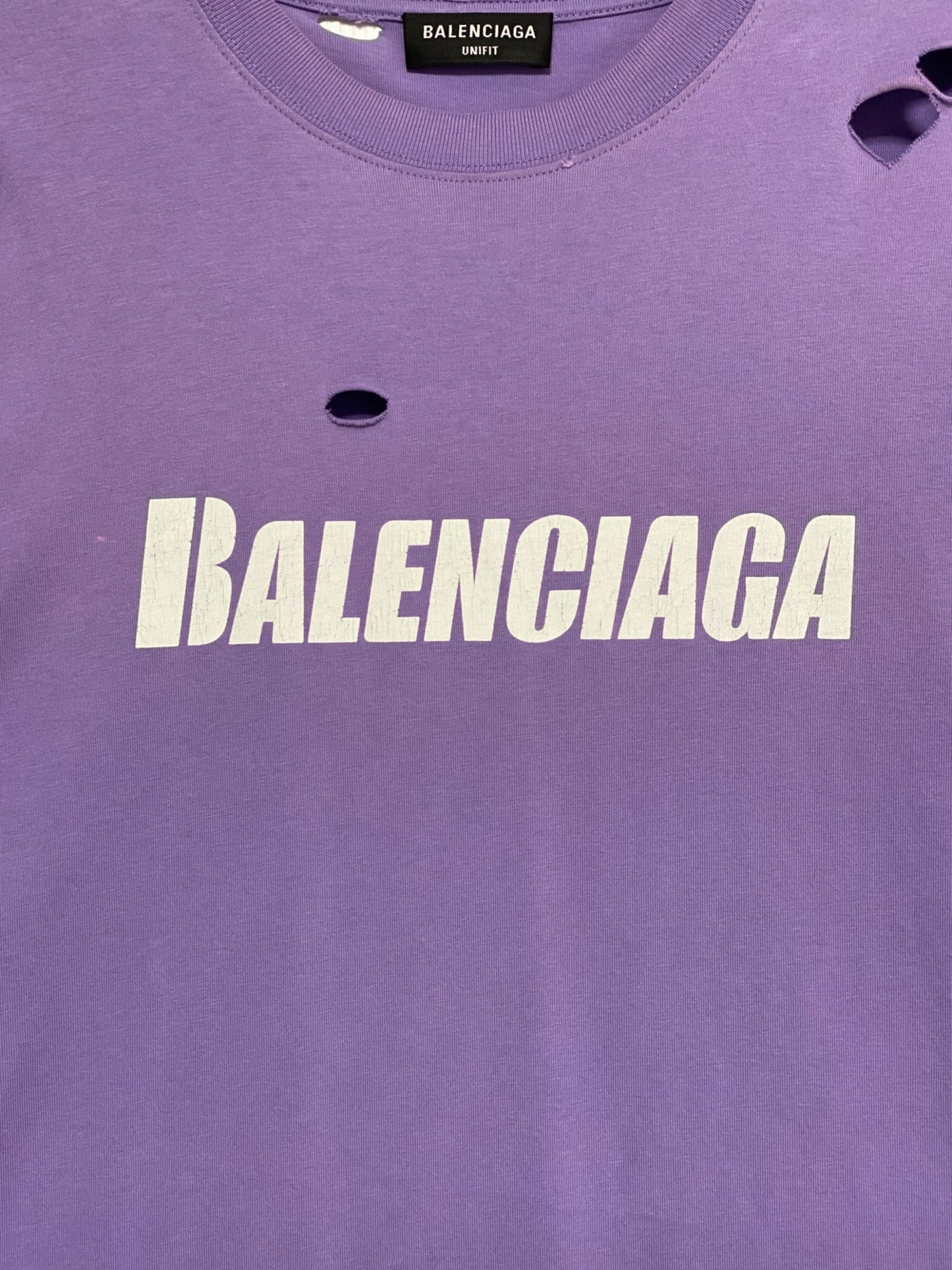 [Pre-owned] BALENCIAGA Destroyed T-shirt 651795 TKVB8