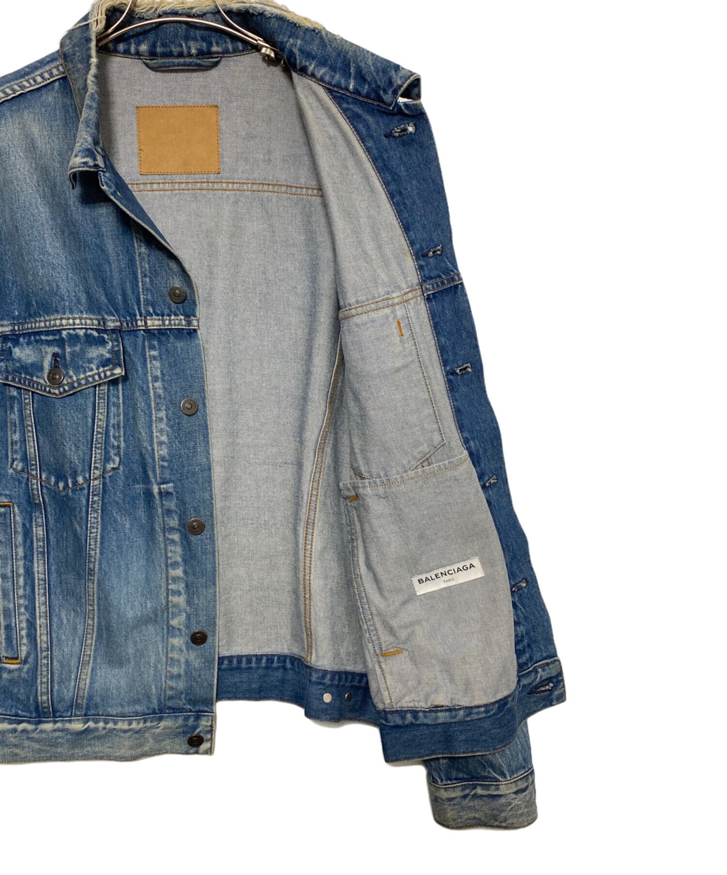 [Pre-owned] BALENCIAGA Denim Trucker Jacket 493609 TXE08