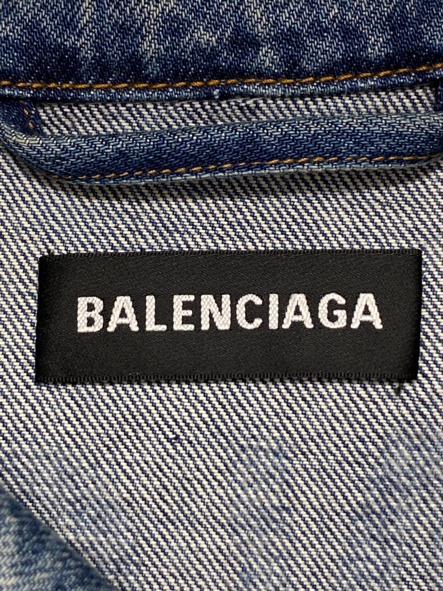 [Pre-owned] BALENCIAGA Back Logo Denim Jacket 557351 TBP48