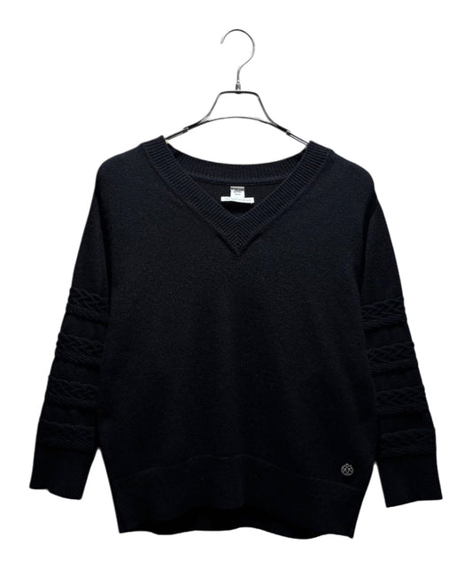 [Pre-owned] HERMES Cashmere Cable Line Knit 06-7700
