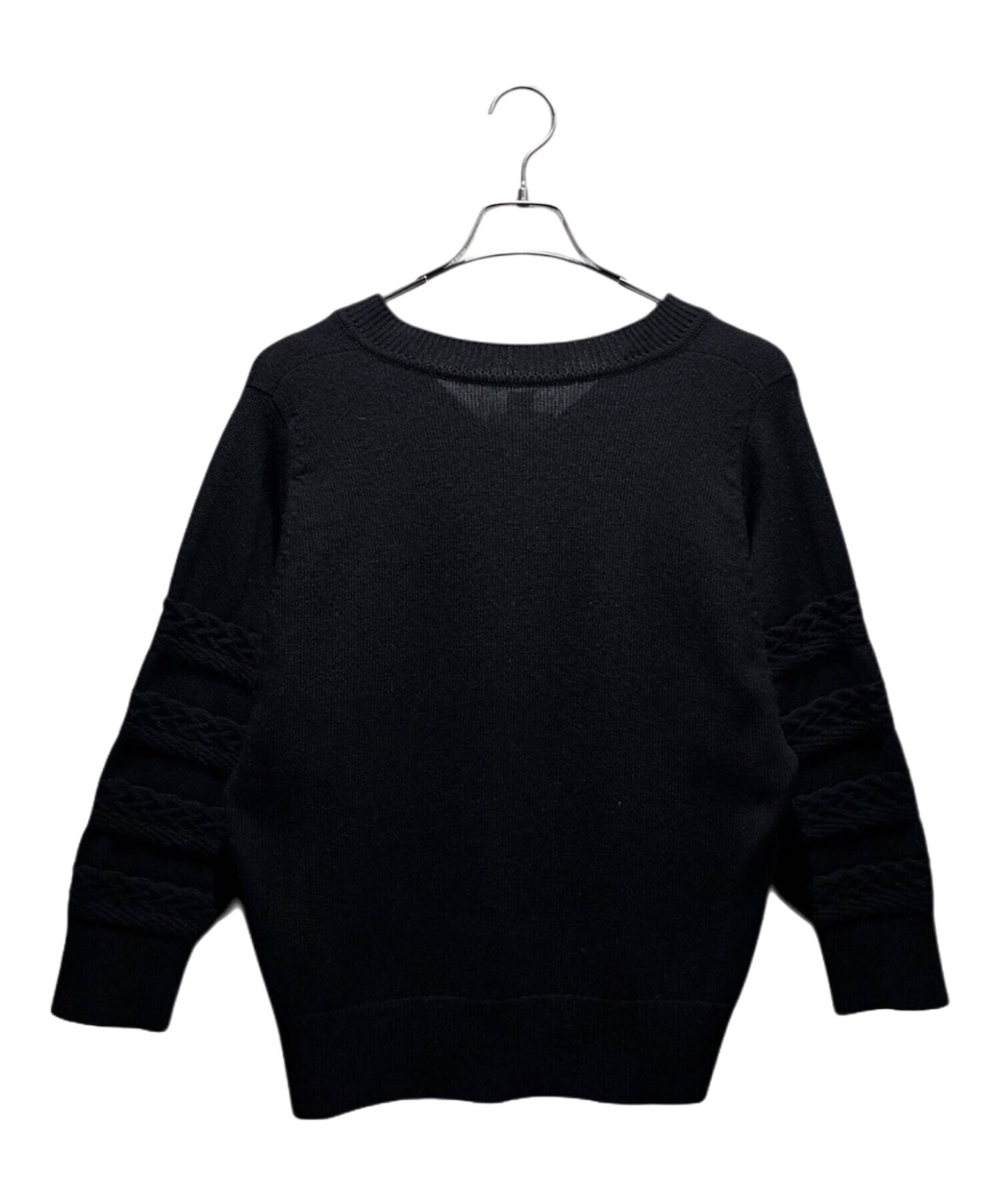[Pre-owned] HERMES Cashmere Cable Line Knit 06-7700