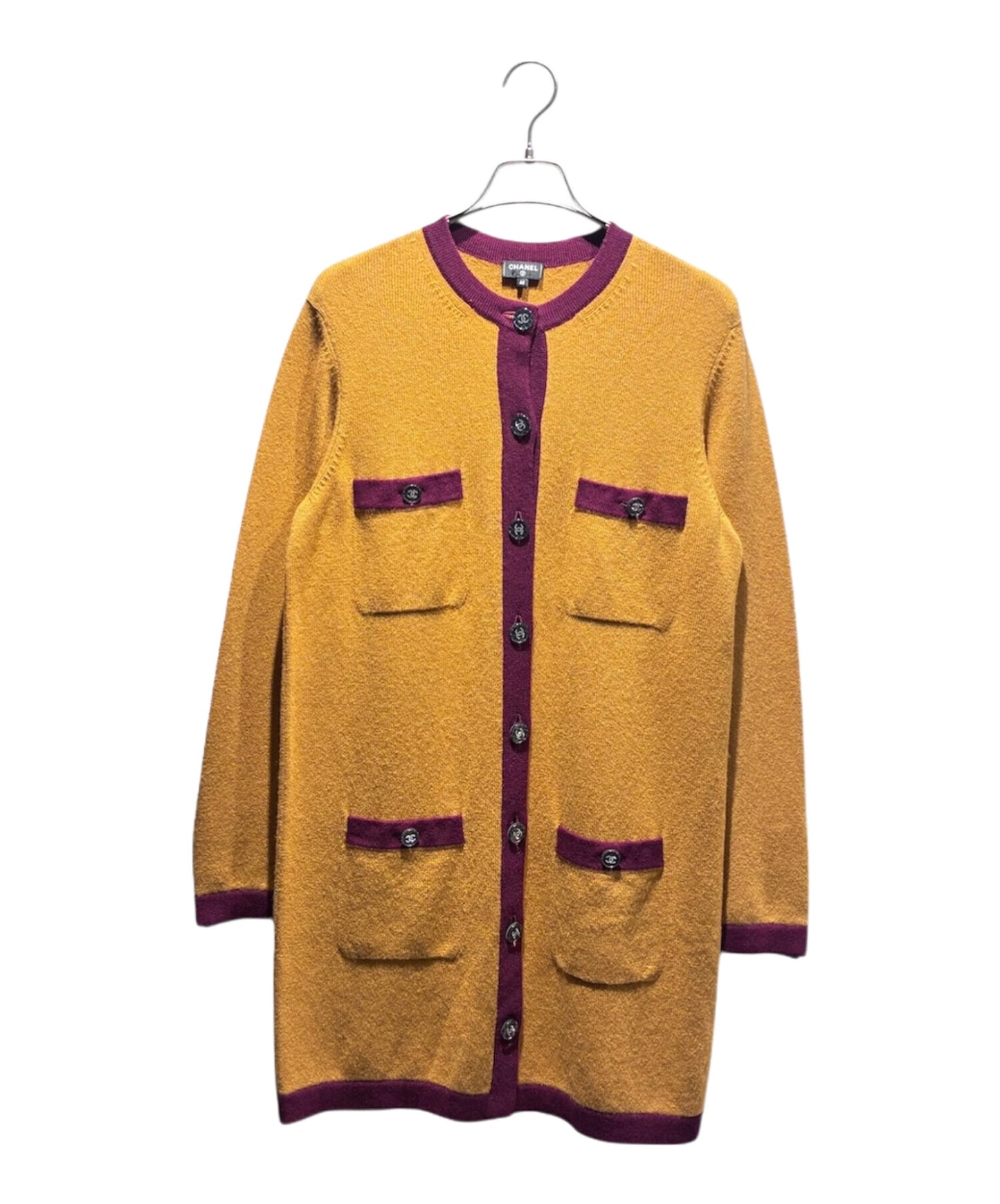 [Pre-owned] CHANEL Coco Button Cashmere Long Cardigan P71510K10302