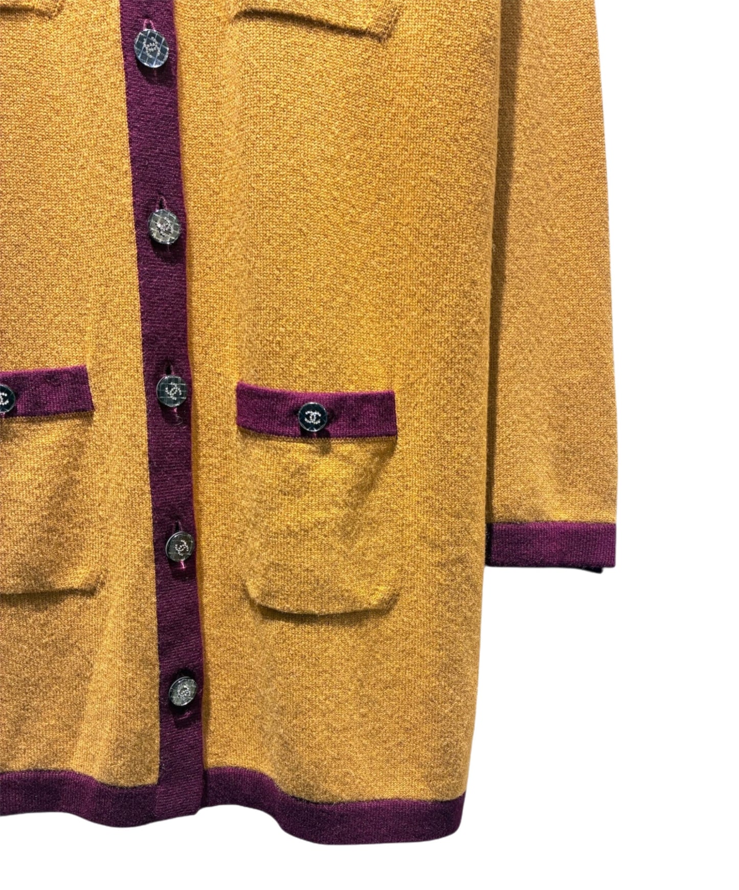 [Pre-owned] CHANEL Coco Button Cashmere Long Cardigan P71510K10302