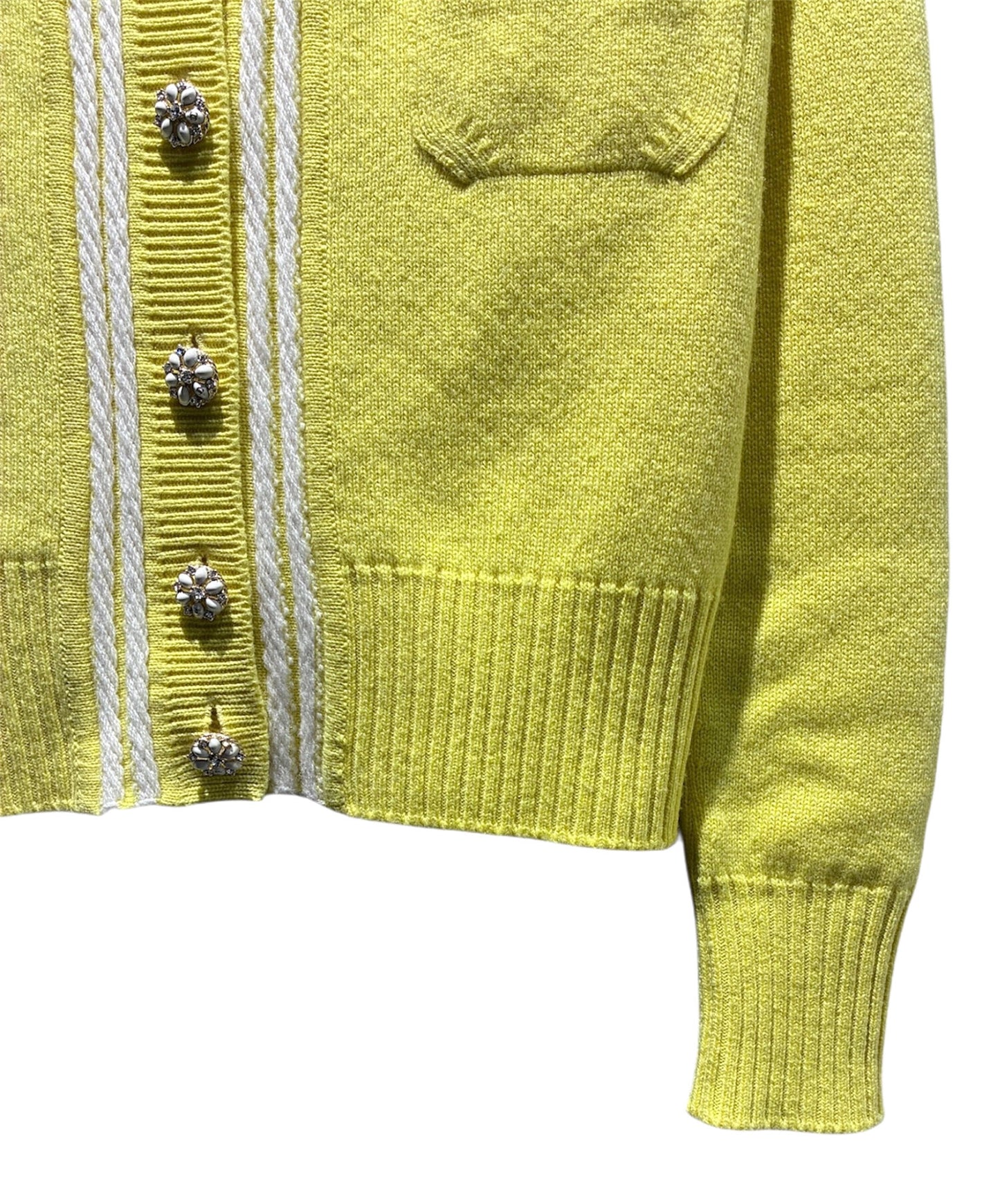 [Pre-owned] CHANEL Coco Button Cashmere Cardigan / Coco Mark / Knit Cardigan / Cashmere / P43020K04355 P43020K04355: circa 2012