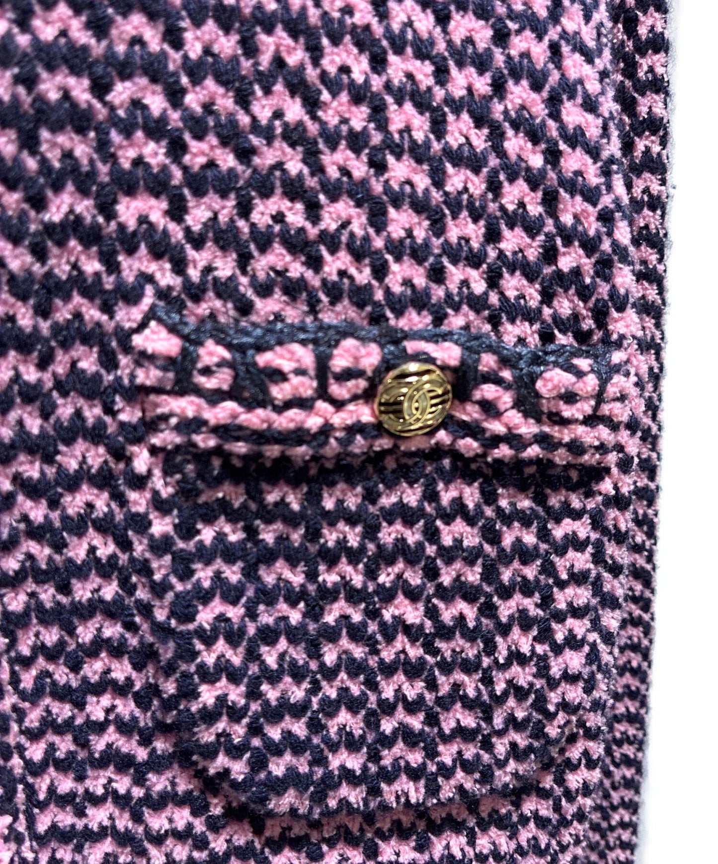 [Pre-owned] CHANEL P70 Coco mark button tweed cardigan/tweed jacket P70487K10067