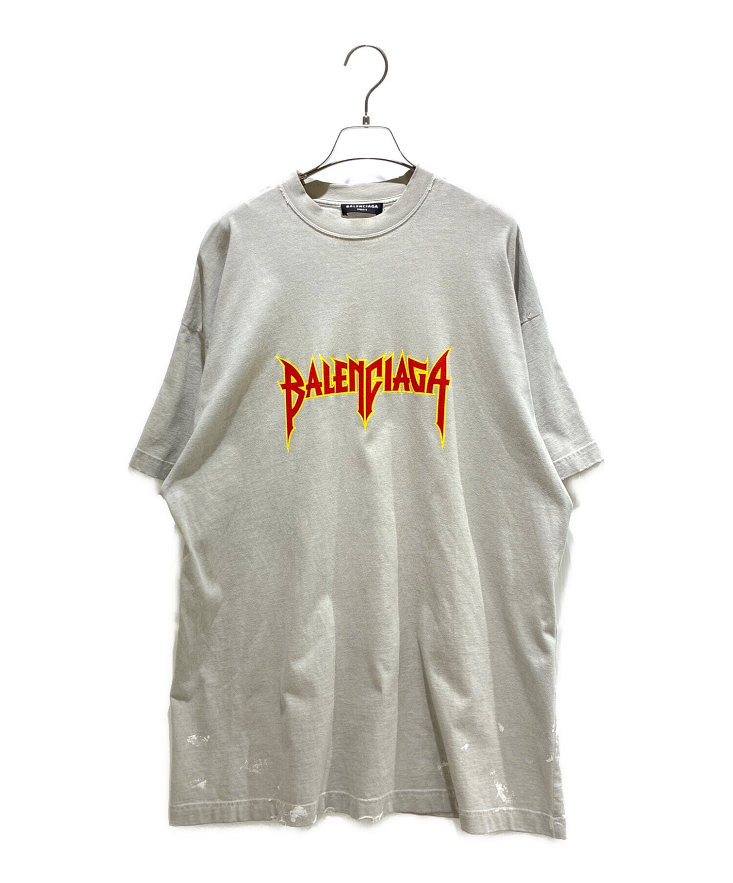 [Pre-owned] BALENCIAGA Damaged T-shirts/Cut & sewn/Logo T-shirts/Logo cut & sewn 694576 TMV88